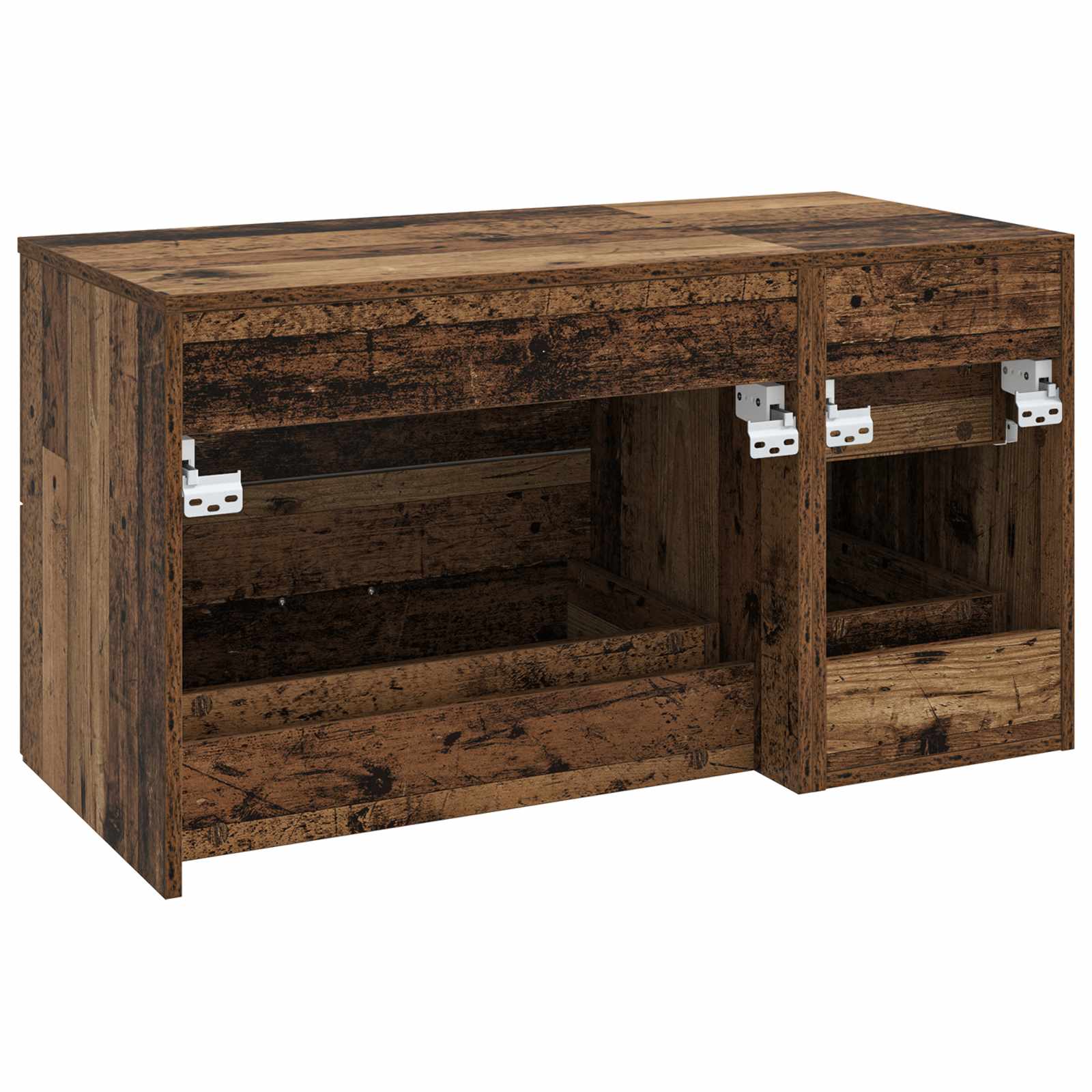 Badezimmermöbel-Set 2 stk. Altholz Holzwerkstoff