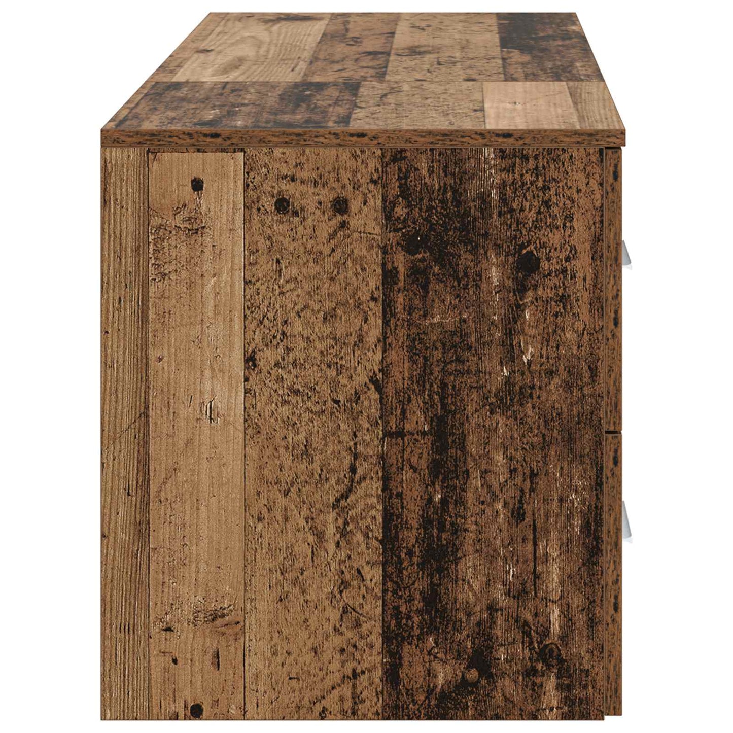 Badezimmermöbel-Set 2 stk. Altholz Holzwerkstoff