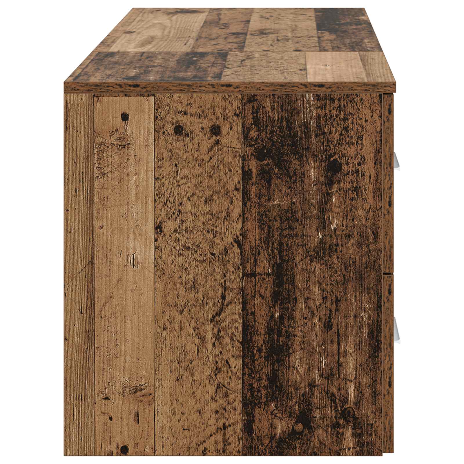 Badezimmermöbel-Set 2 stk. Altholz Holzwerkstoff