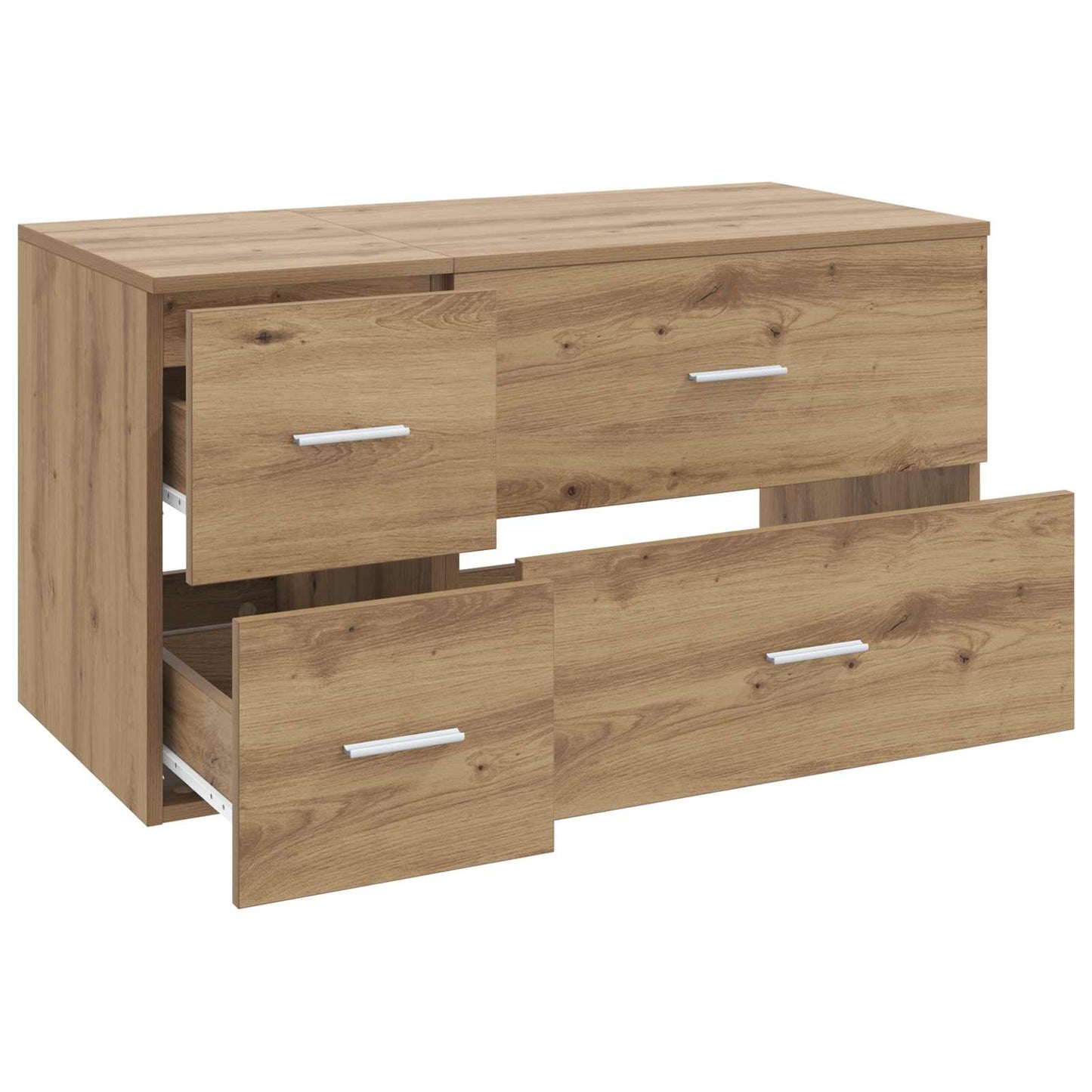 Badezimmermöbel-Set 2 Stk. Artisan-Eiche Holzwerkstoff