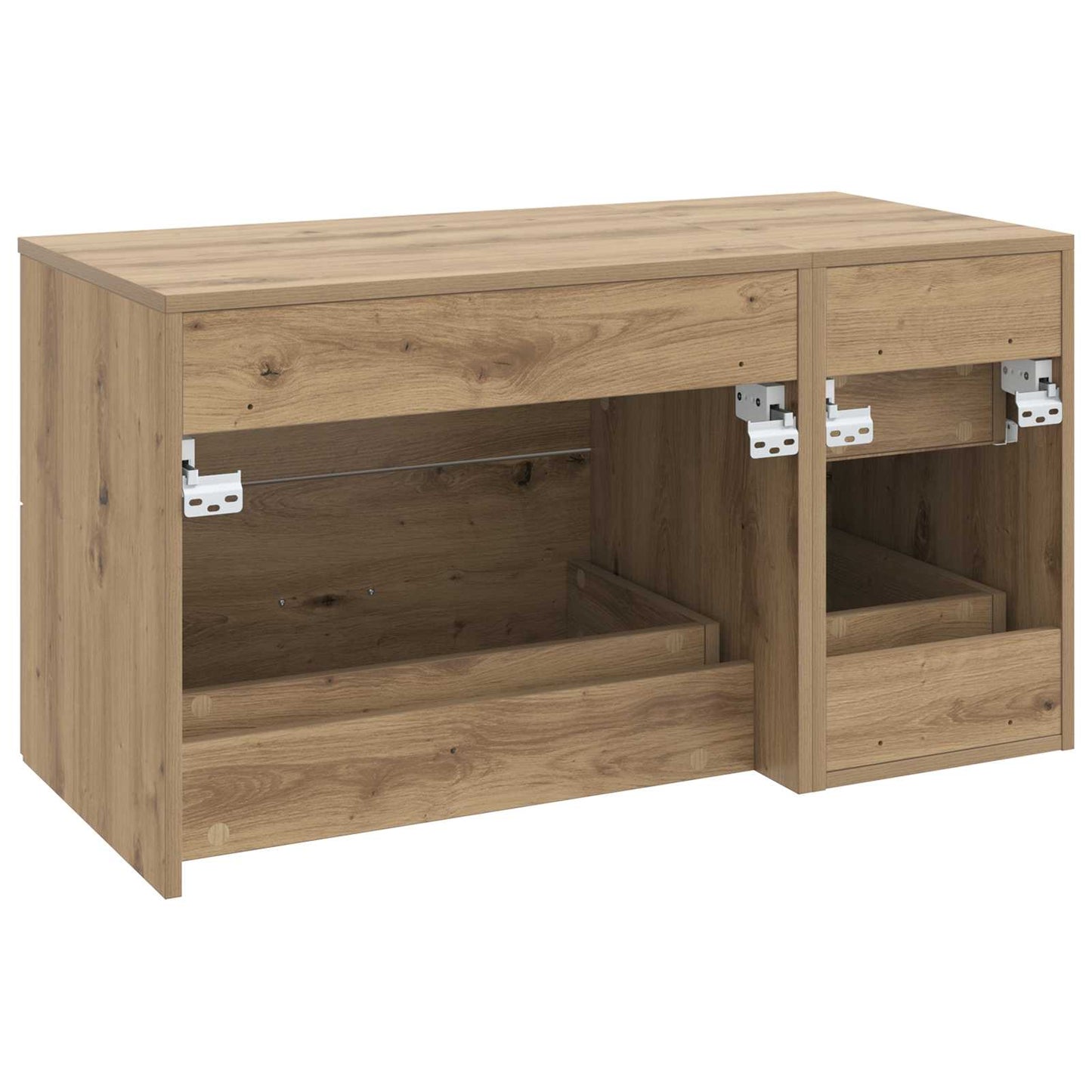 Badezimmermöbel-Set 2 Stk. Artisan-Eiche Holzwerkstoff