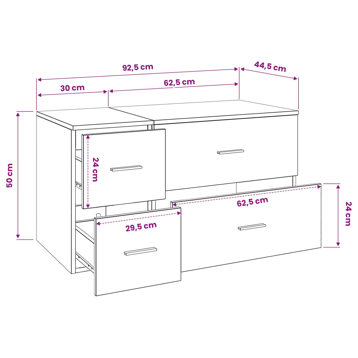 Badezimmermöbel-Set 2 stk. Artisan-Eiche Holzwerkstoff
