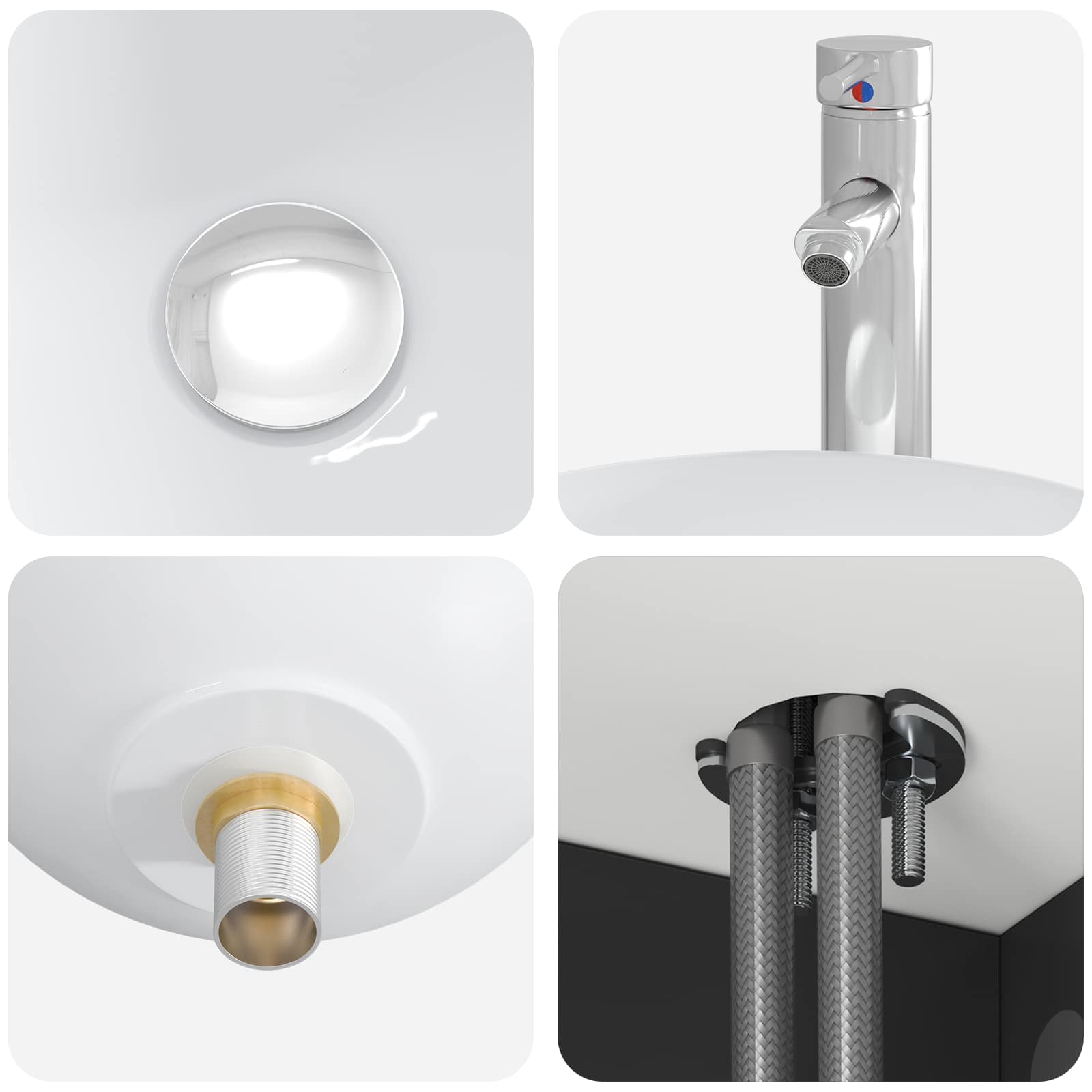 Badezimmermöbel-Set 2 stk. Schwarz Holzwerkstoff