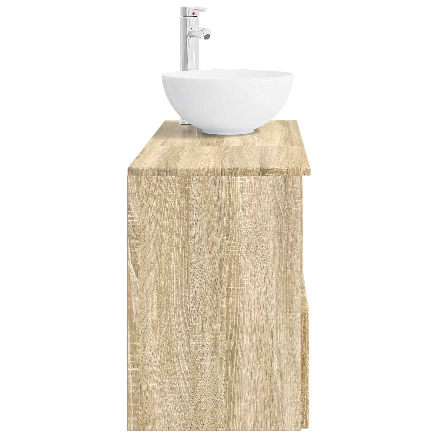 Badezimmermöbel-Set 2 stk. Sonoma-Eiche Holzwerkstoff