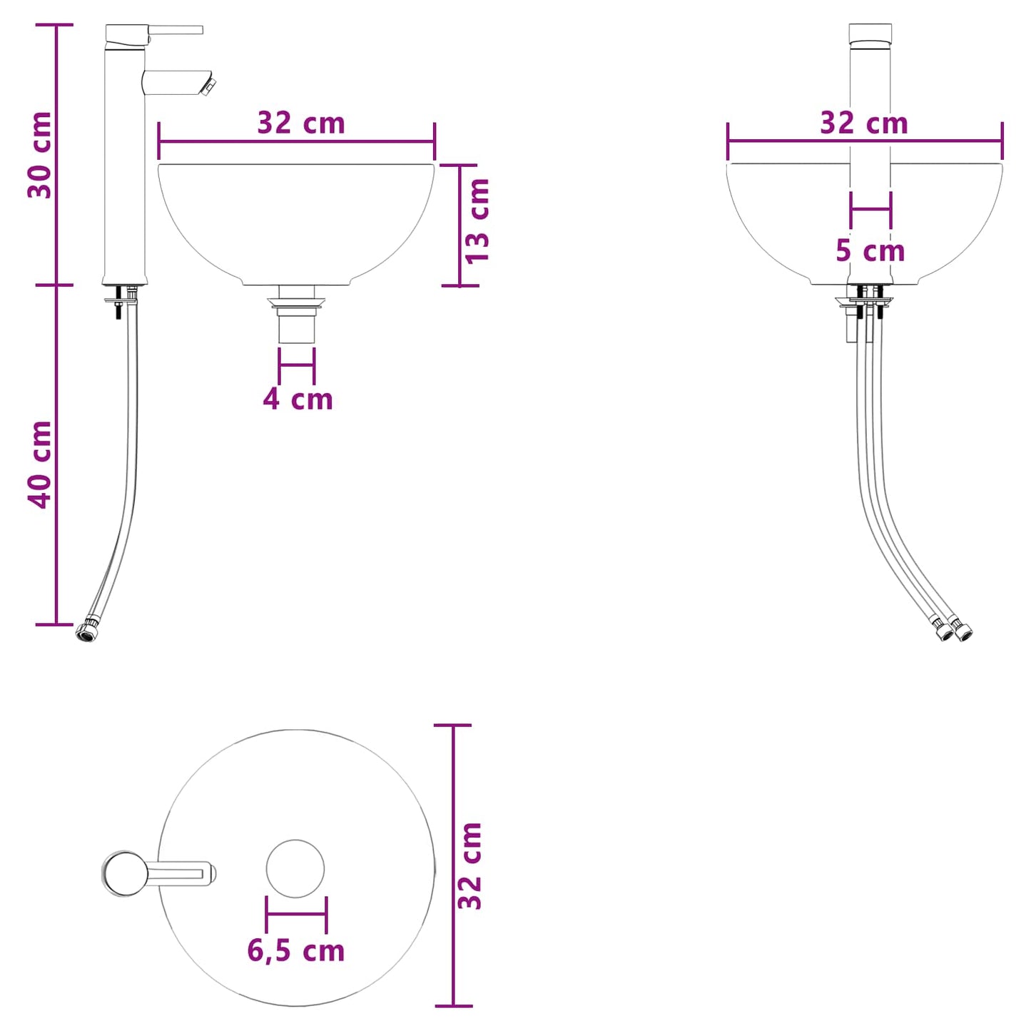 Badezimmermöbel-Set 2 stk. Sonoma-Eiche Holzwerkstoff