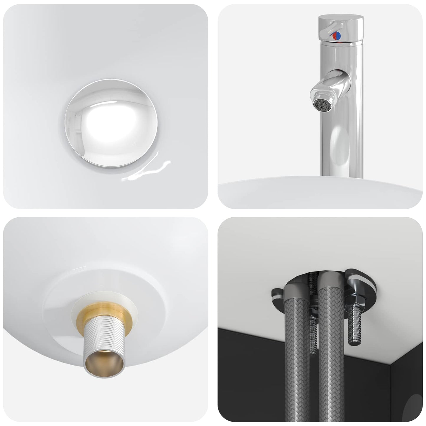 Badezimmermöbel-Set 2 stk. Schwarz Holzwerkstoff