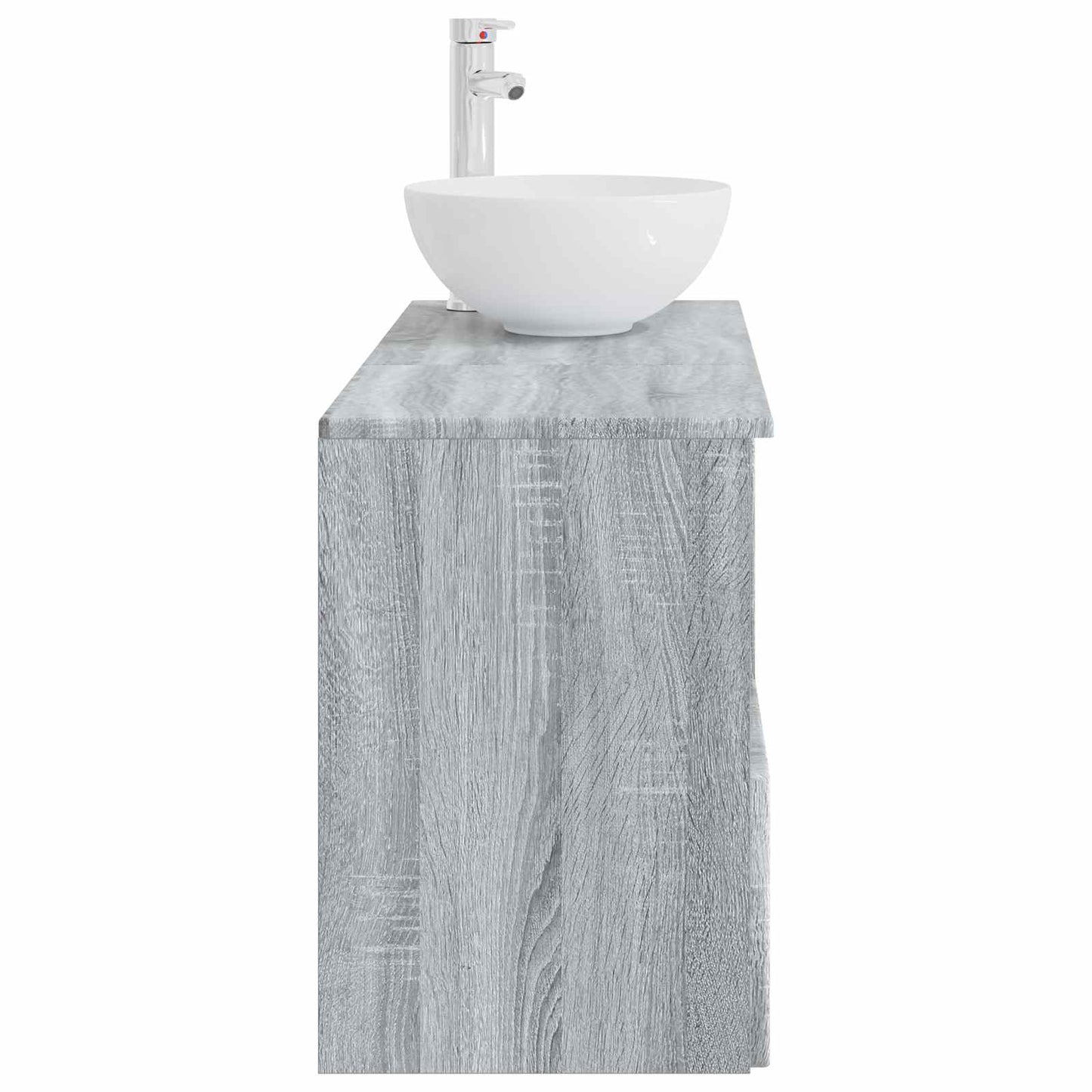 Badezimmermöbel-Set 2 stk. Grau Sonoma Holzwerkstoff