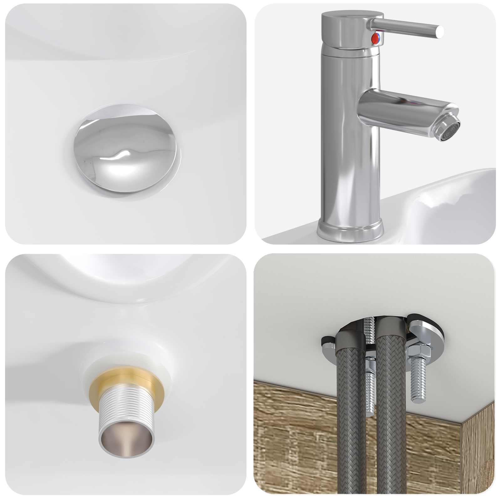 Badezimmermöbel-Set 2 stk. Sonoma-Eiche Holzwerkstoff
