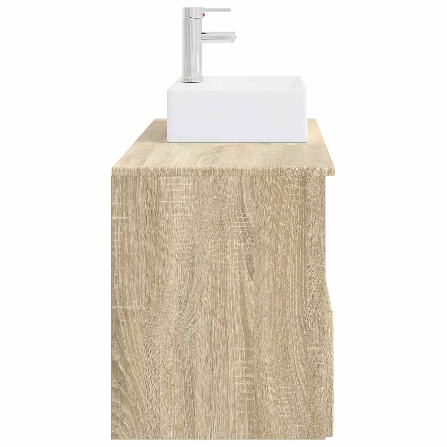 Badezimmermöbel-Set 2 stk. Sonoma-Eiche Holzwerkstoff