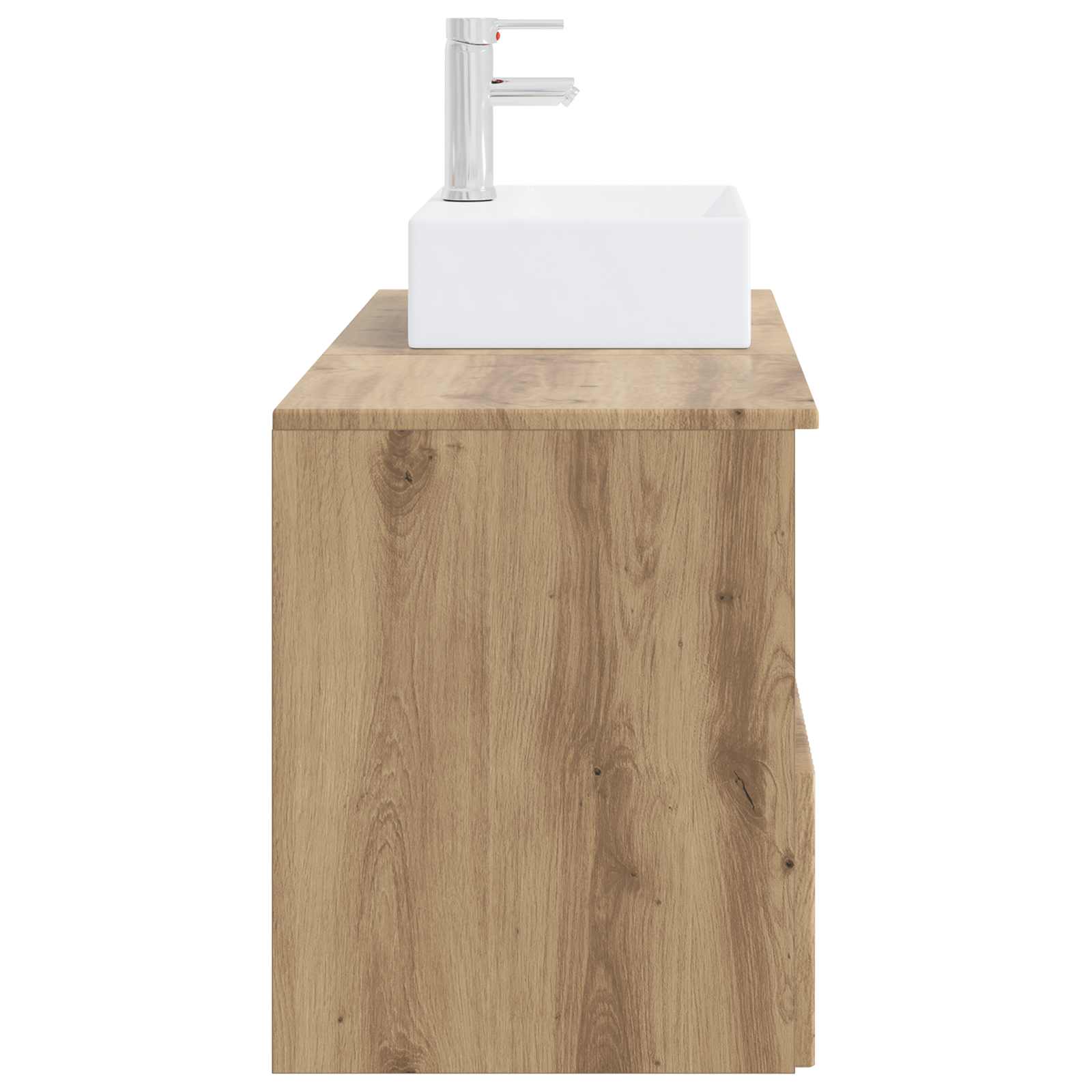 Badezimmermöbel-Set 2 Stk. Artisan-Eiche Holzwerkstoff