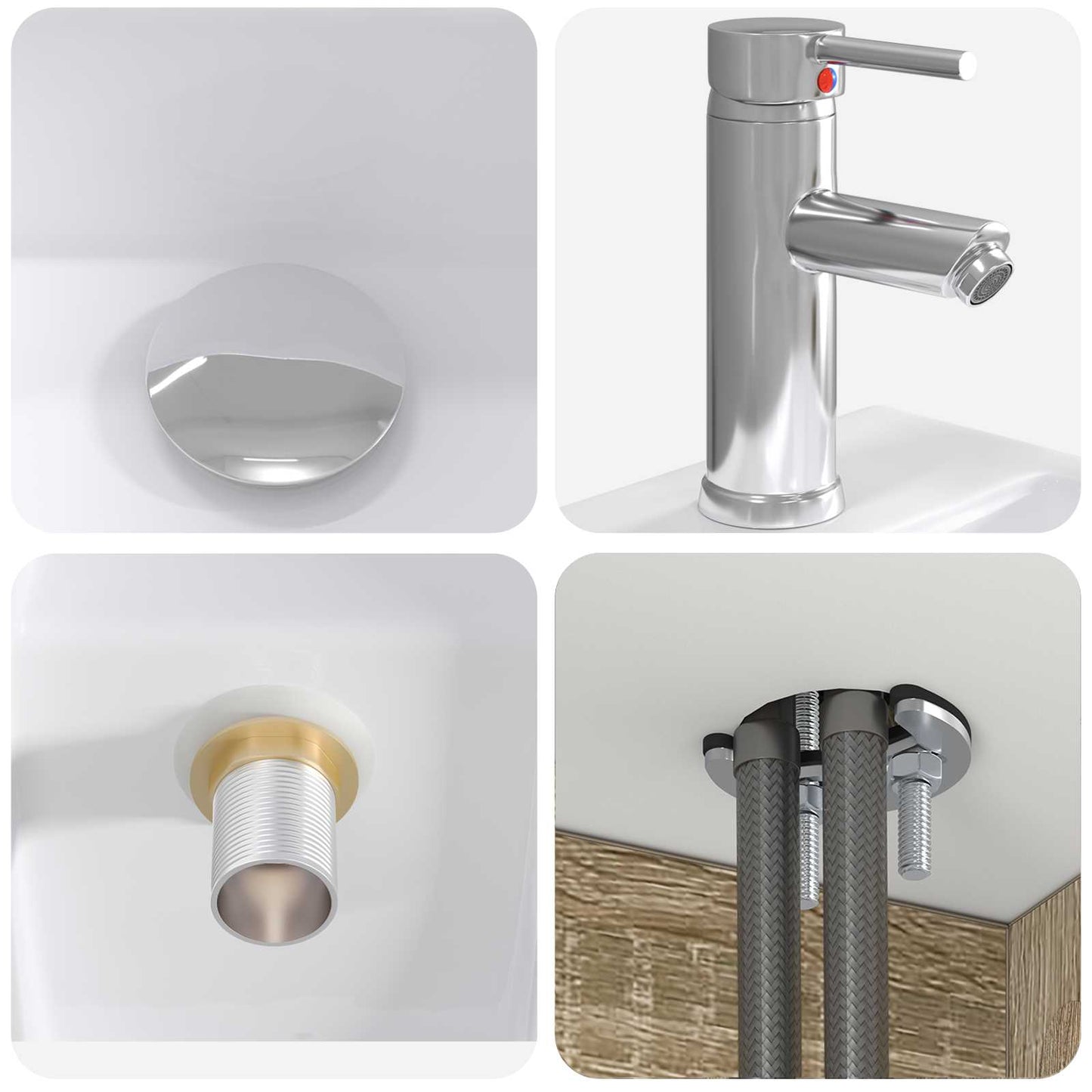 Badezimmermöbel-Set 2 stk. Sonoma-Eiche Holzwerkstoff