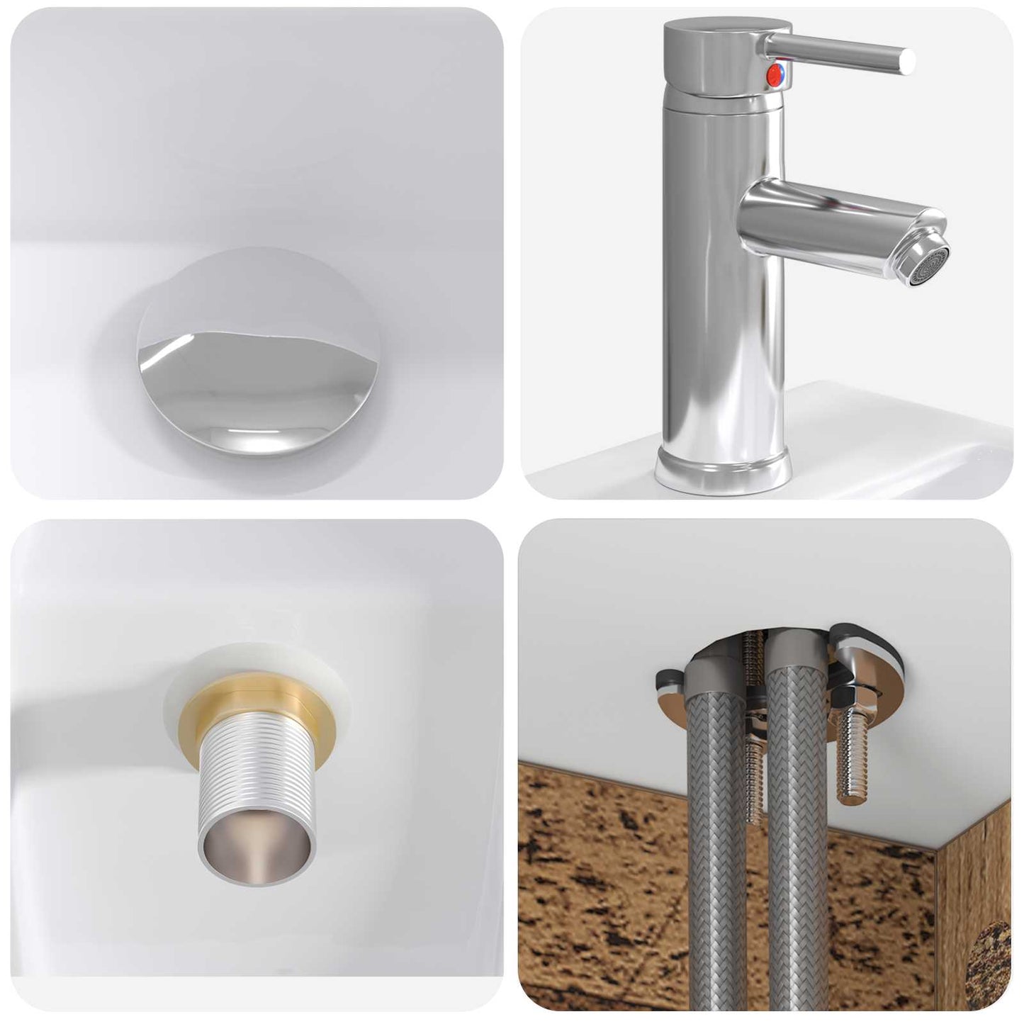 Badezimmermöbel-Set 2 Stk. Artisan-Eiche Holzwerkstoff