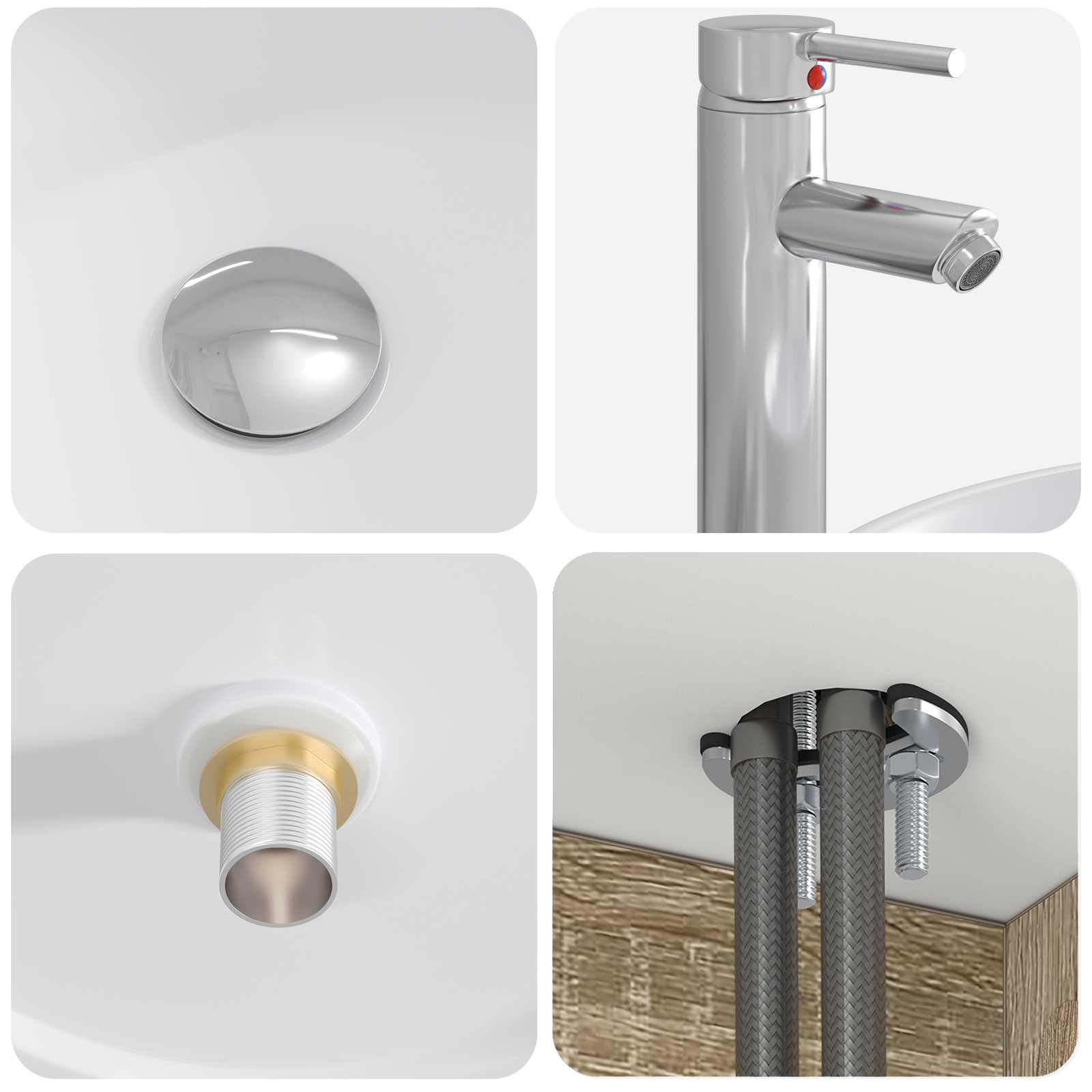 Badezimmermöbel-Set 2 stk. Sonoma-Eiche Holzwerkstoff