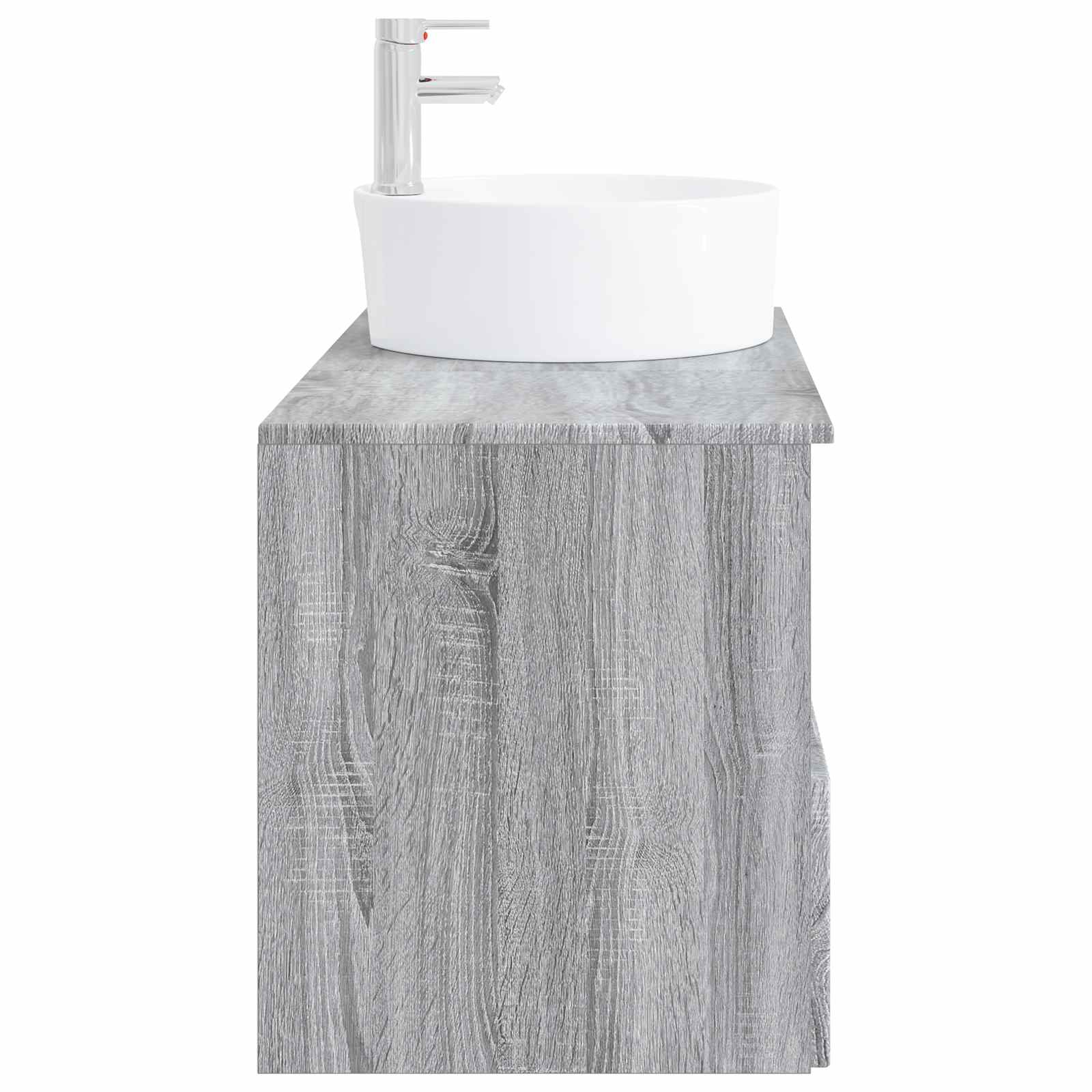 Badezimmermöbel-Set 2 stk. Grau Sonoma Holzwerkstoff