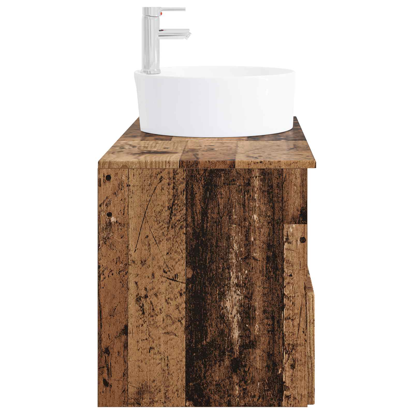Badezimmermöbel-Set 2 stk. Altholz Holzwerkstoff