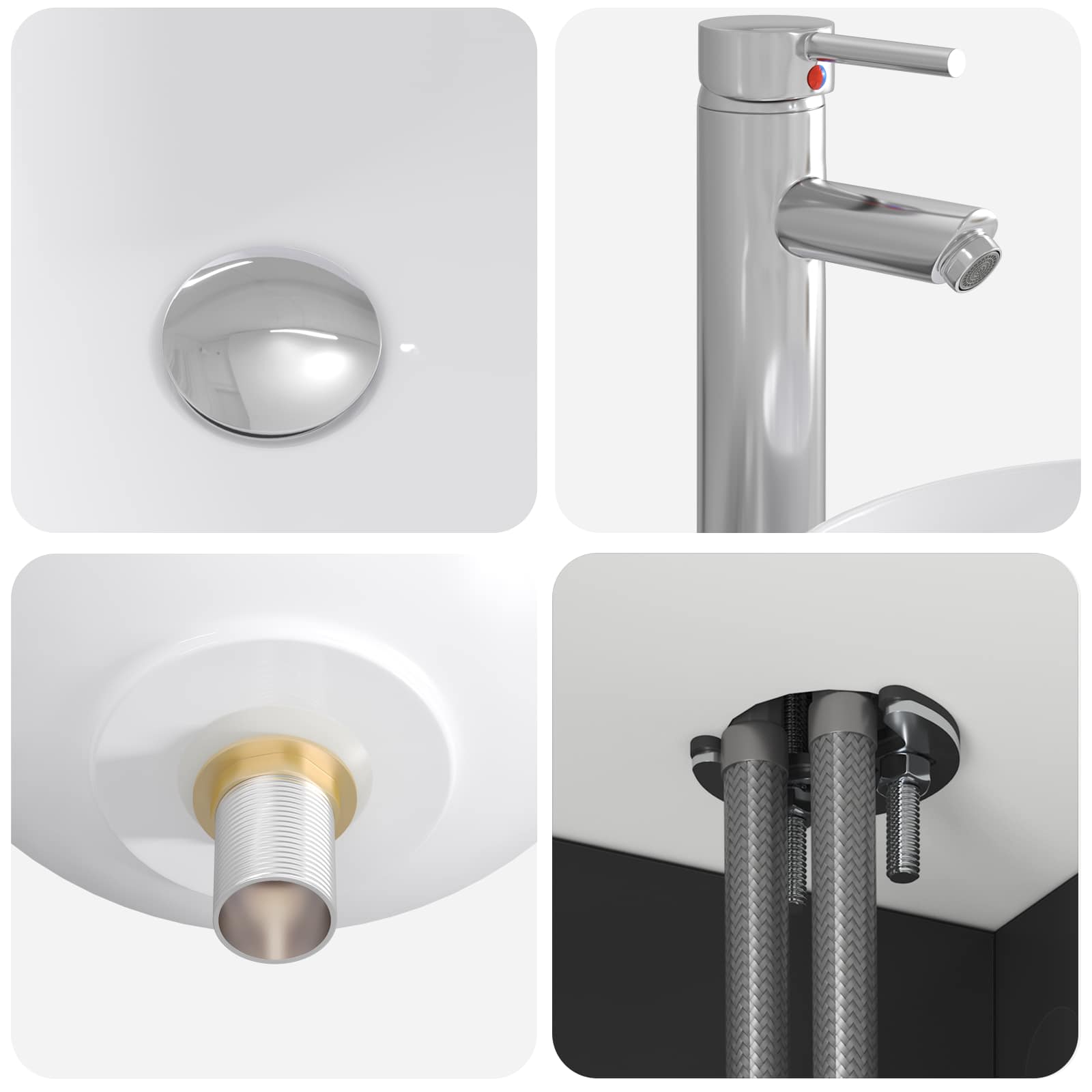 Badezimmermöbel-Set 2 stk. Schwarz Holzwerkstoff
