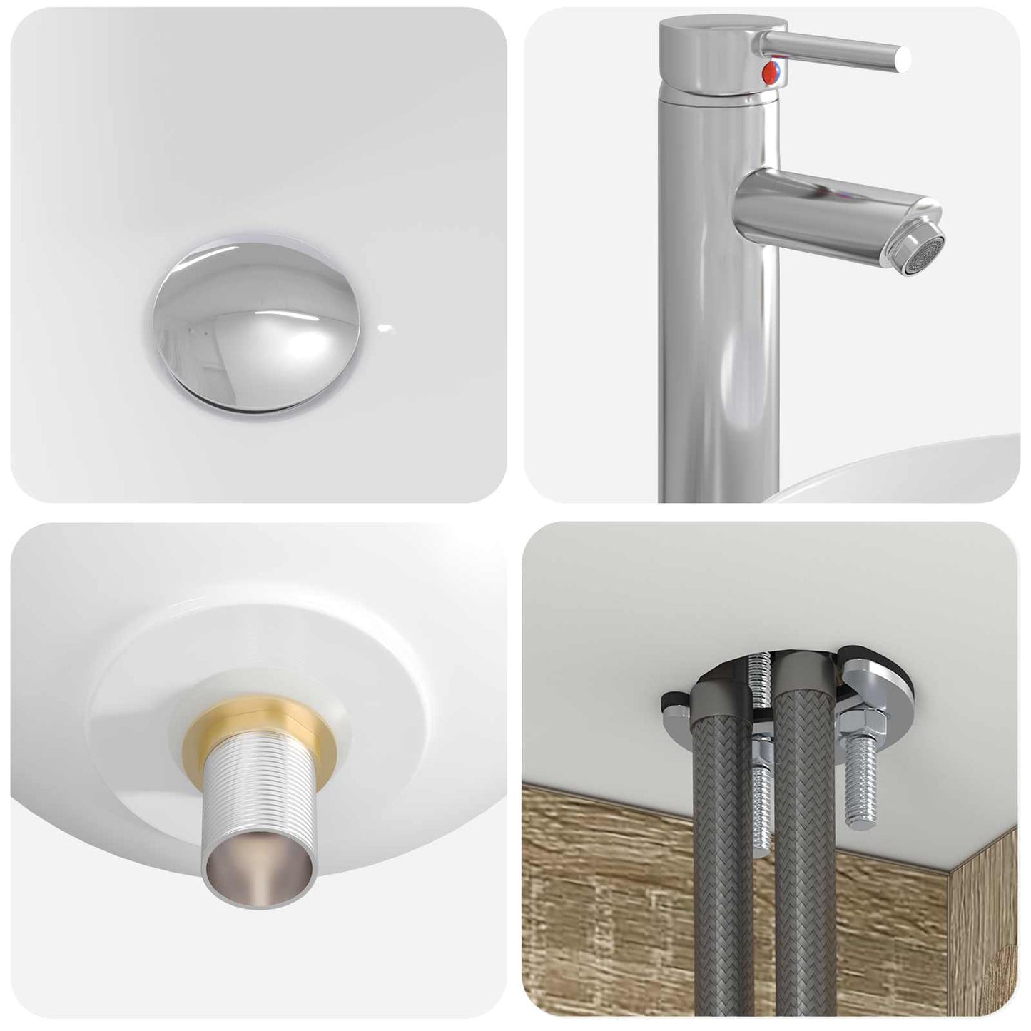 Badezimmermöbel-Set 2 stk. Sonoma-Eiche Holzwerkstoff