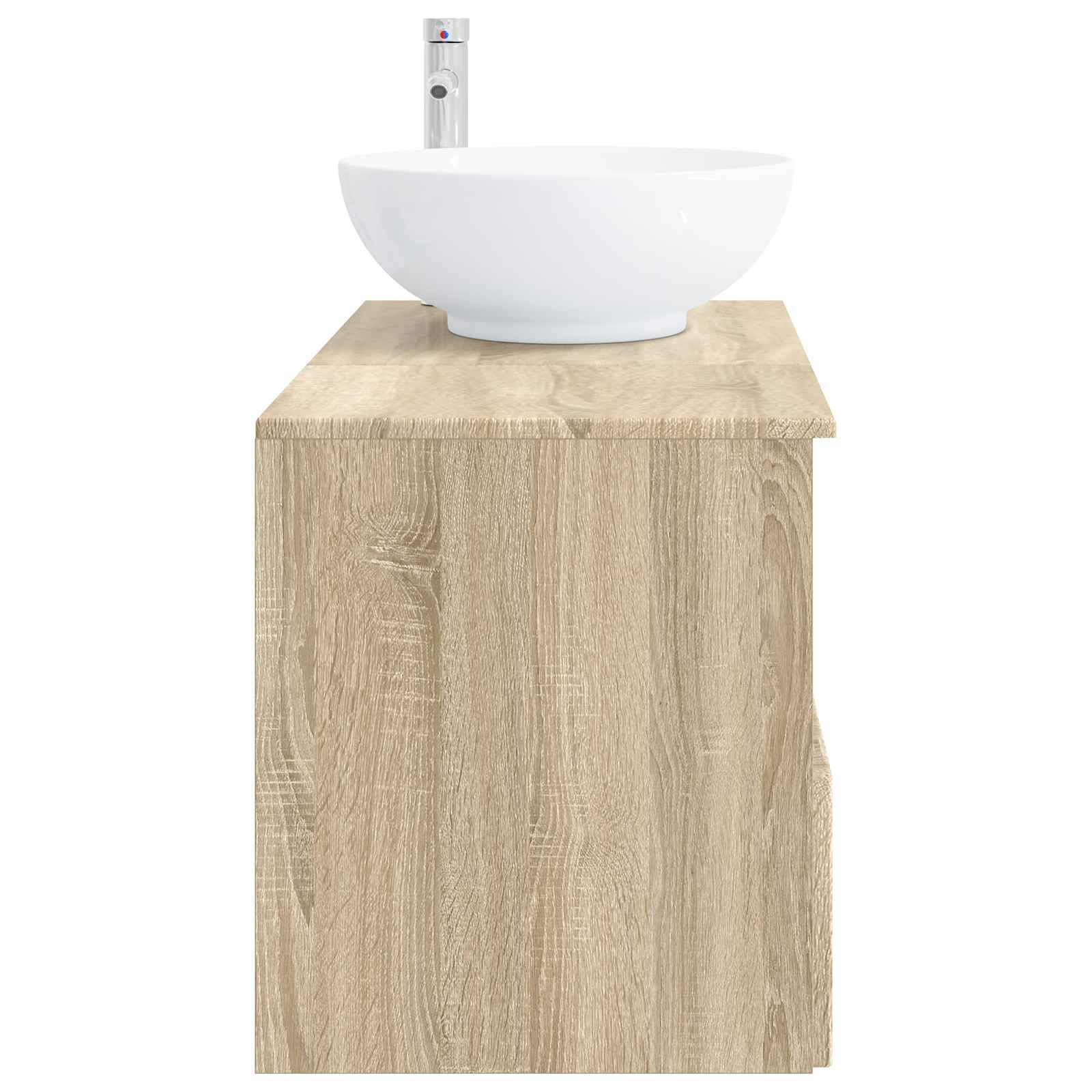 Badezimmermöbel-Set 2 stk. Sonoma-Eiche Holzwerkstoff