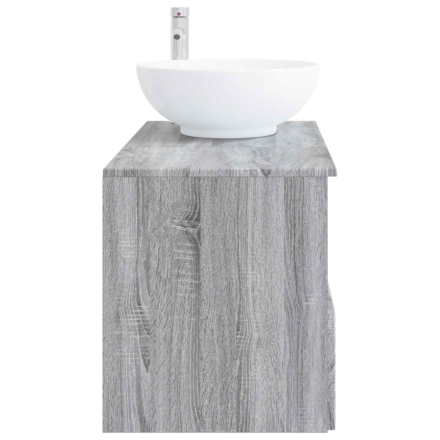 Badezimmermöbel-Set 2 stk. Grau Sonoma Holzwerkstoff
