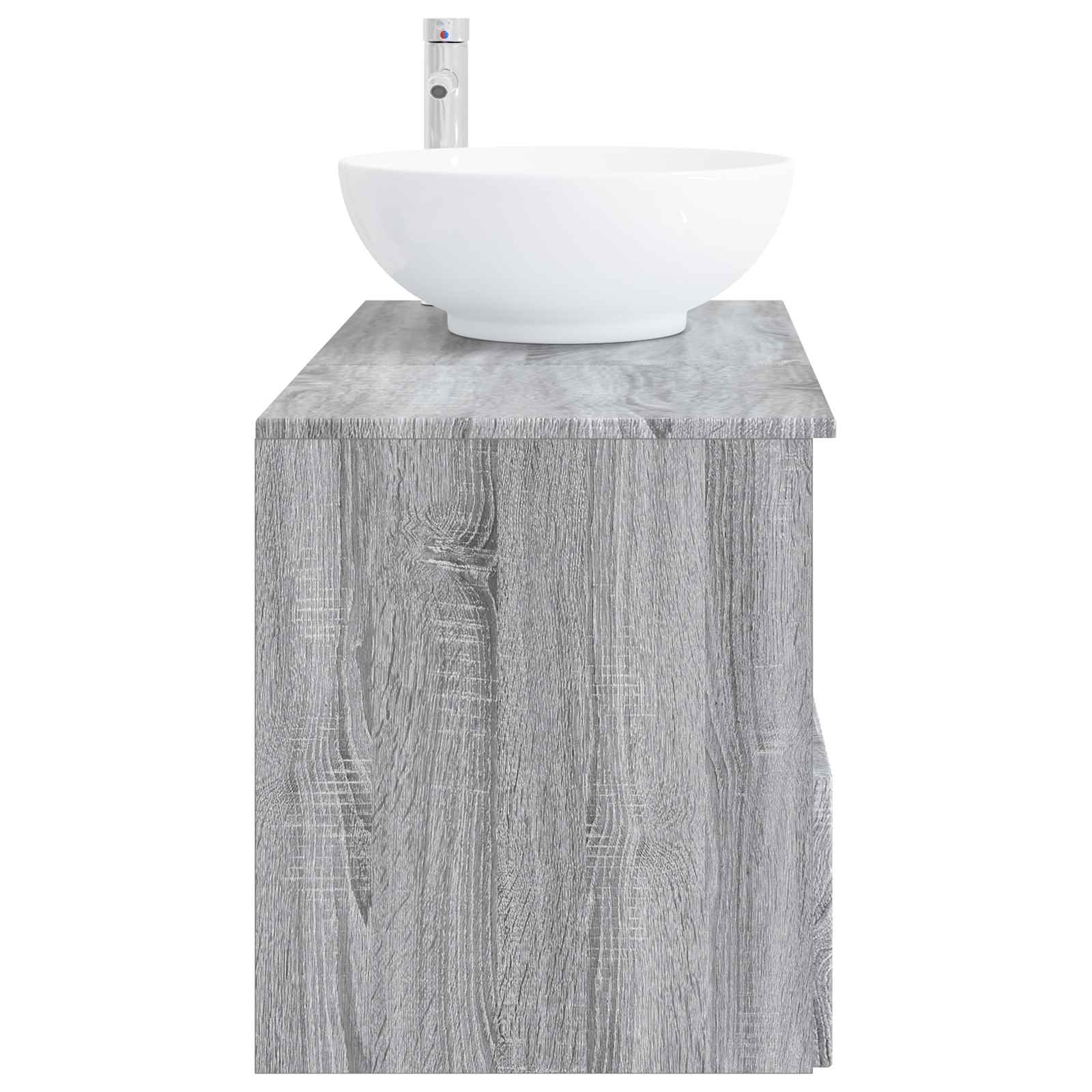 Badezimmermöbel-Set 2 stk. Grau Sonoma Holzwerkstoff