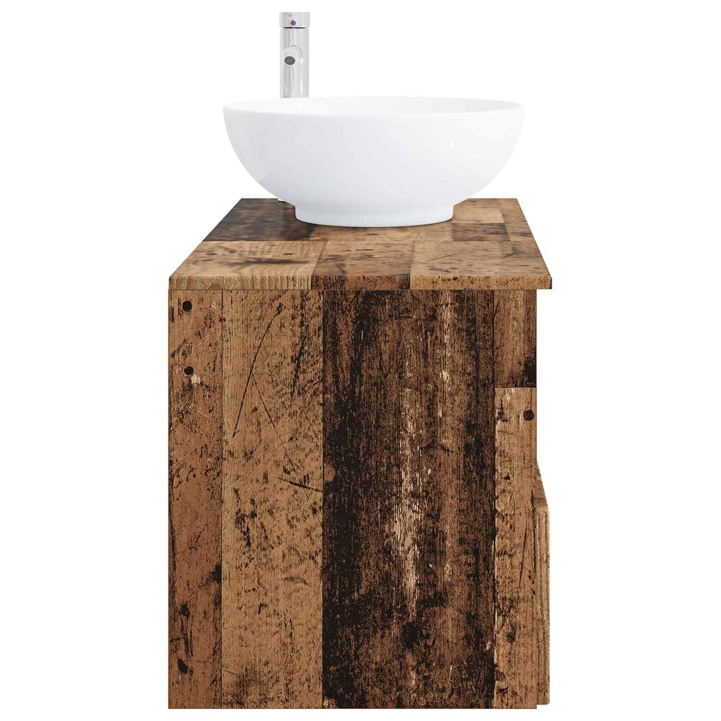 Badezimmermöbel-Set 2 stk. Altholz Holzwerkstoff