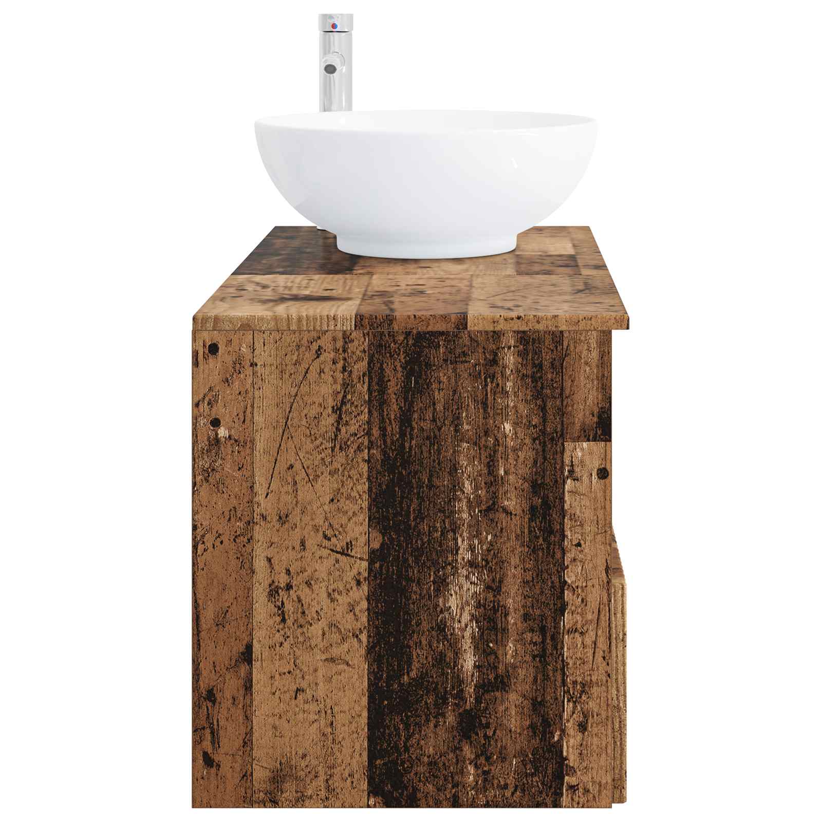 Badezimmermöbel-Set 2 stk. Altholz Holzwerkstoff