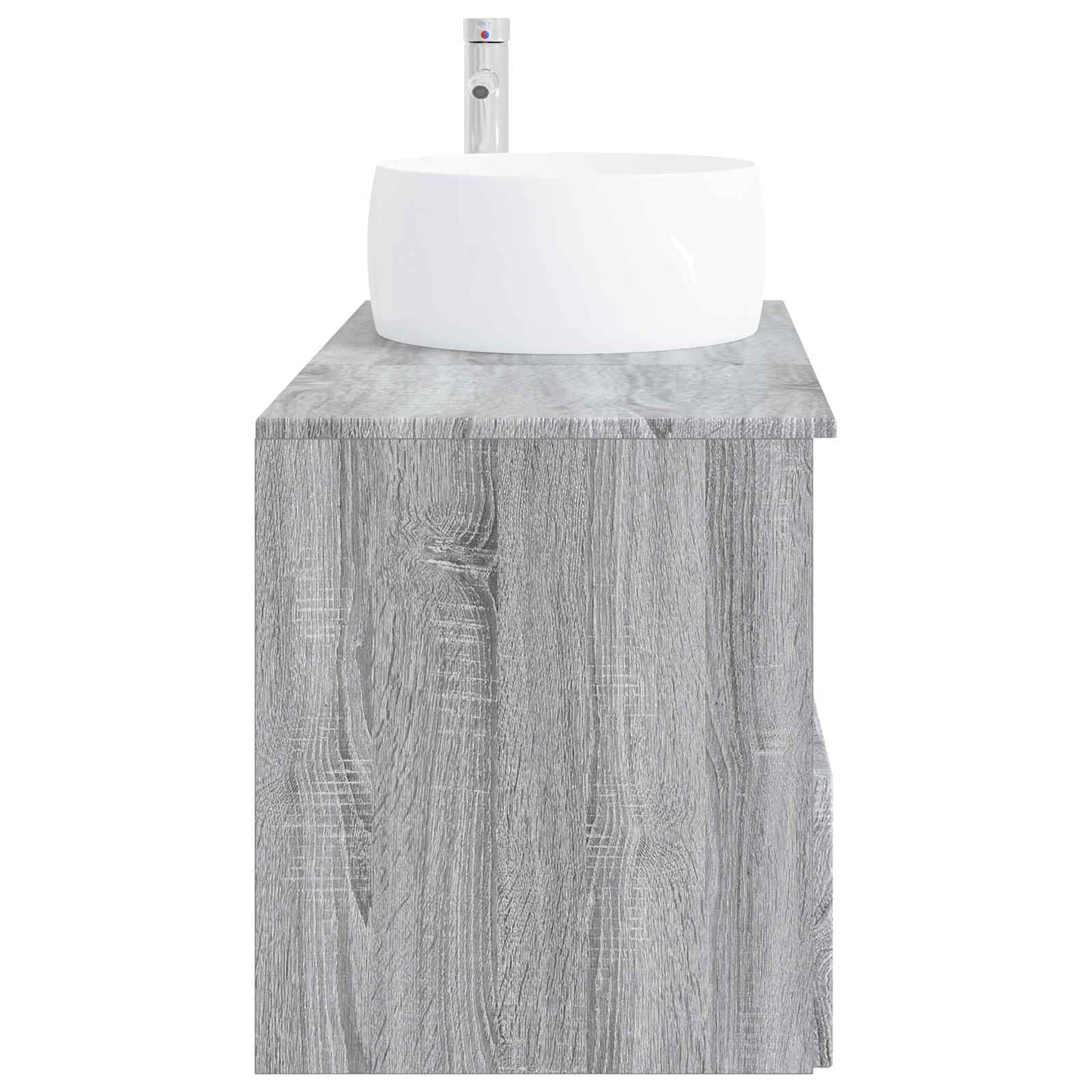 Badezimmermöbel-Set 2 stk. Grau Sonoma Holzwerkstoff