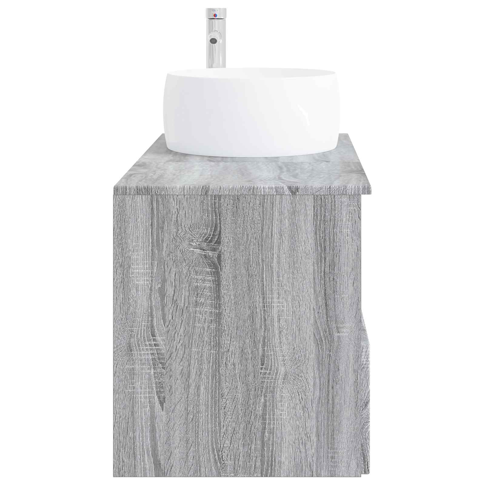 Badezimmermöbel-Set 2 stk. Grau Sonoma Holzwerkstoff