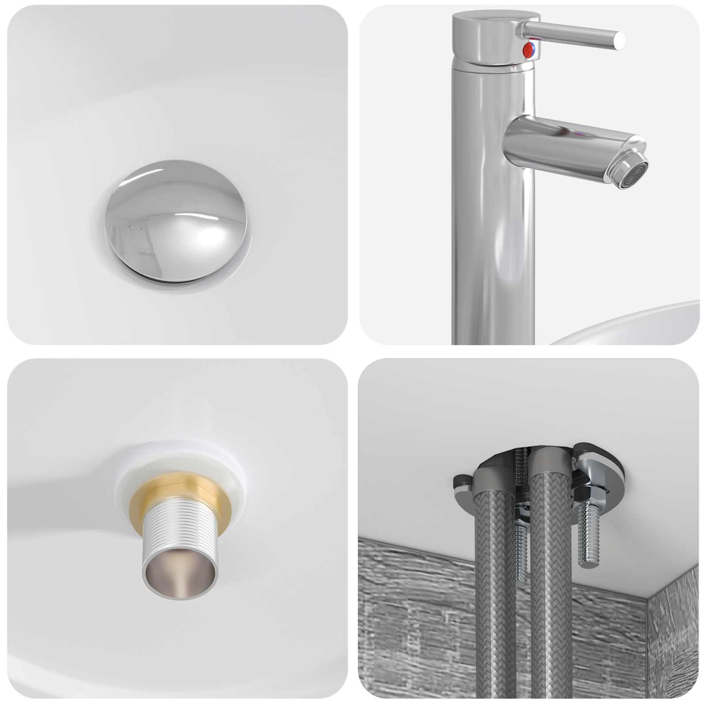 Badezimmermöbel-Set 2 stk. Grau Sonoma Holzwerkstoff