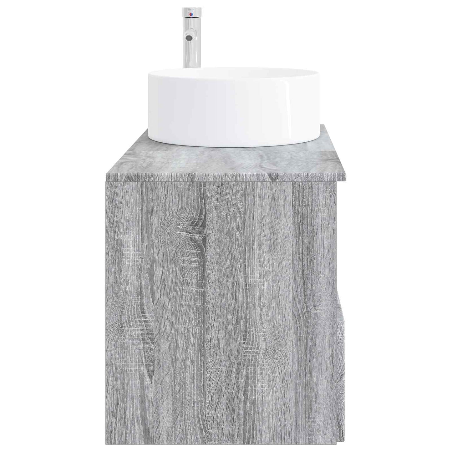 Badezimmermöbel-Set 2 stk. Grau Sonoma Holzwerkstoff
