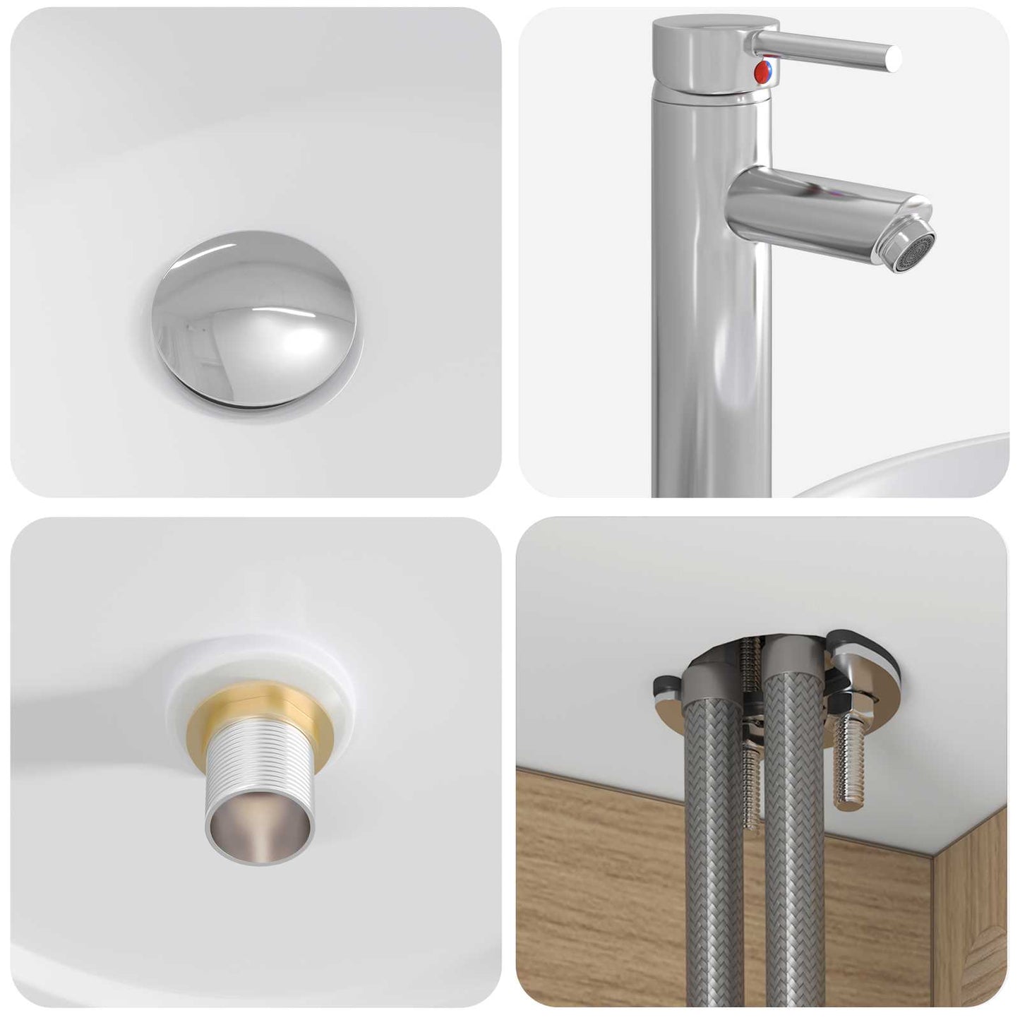 Badezimmermöbel-Set 2 Stk. Artisan-Eiche Holzwerkstoff