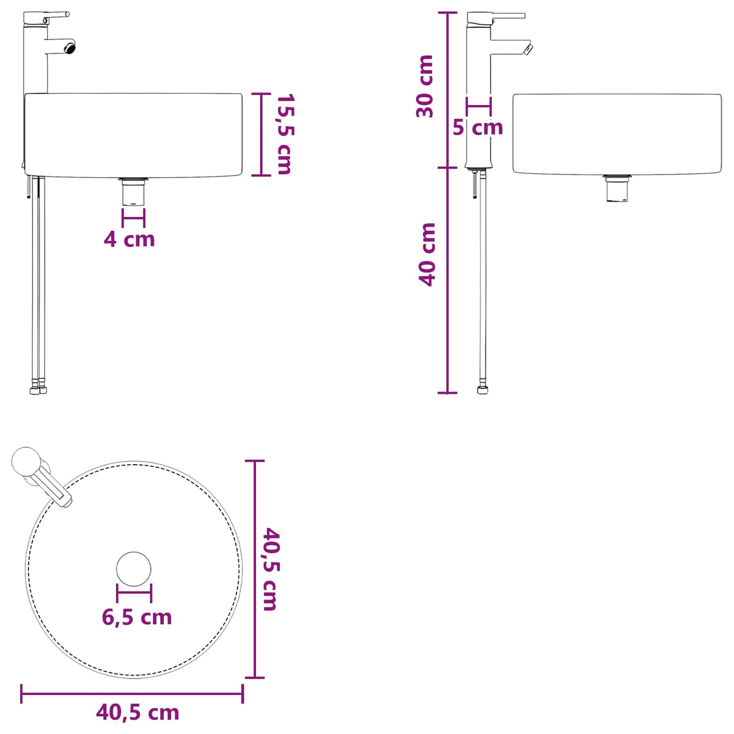 Badezimmermöbel-Set 2 Stk. Artisan-Eiche Holzwerkstoff