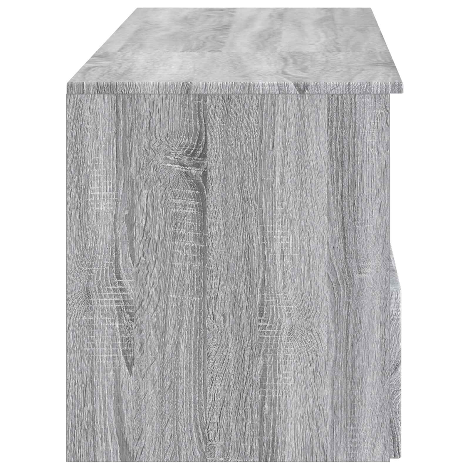 Badezimmermöbel-Set 2 stk. Grau Sonoma Holzwerkstoff