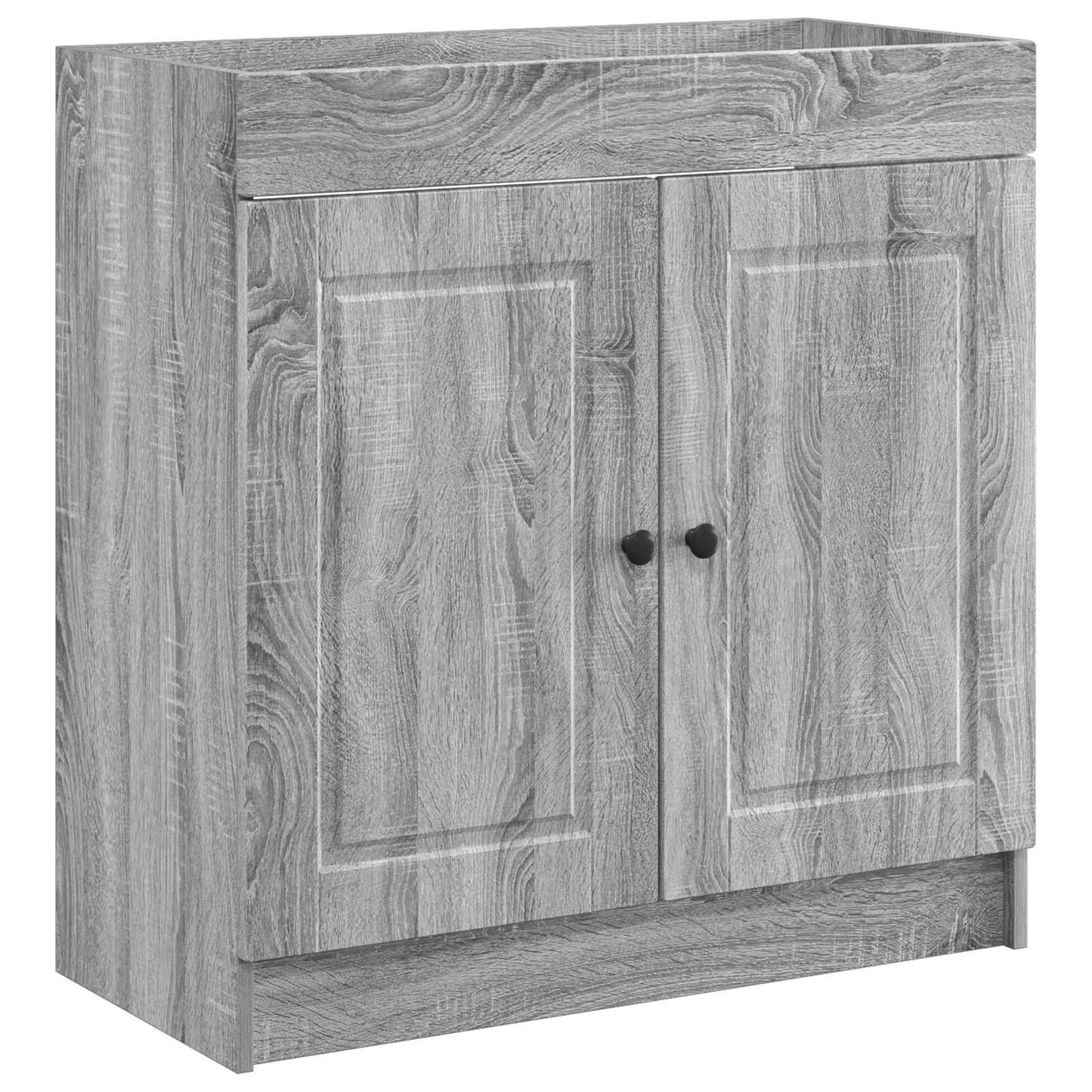 Badezimmermöbel-Set Grau Sonoma 56 x 37,5 x 81 cm Holzwerkstoff
