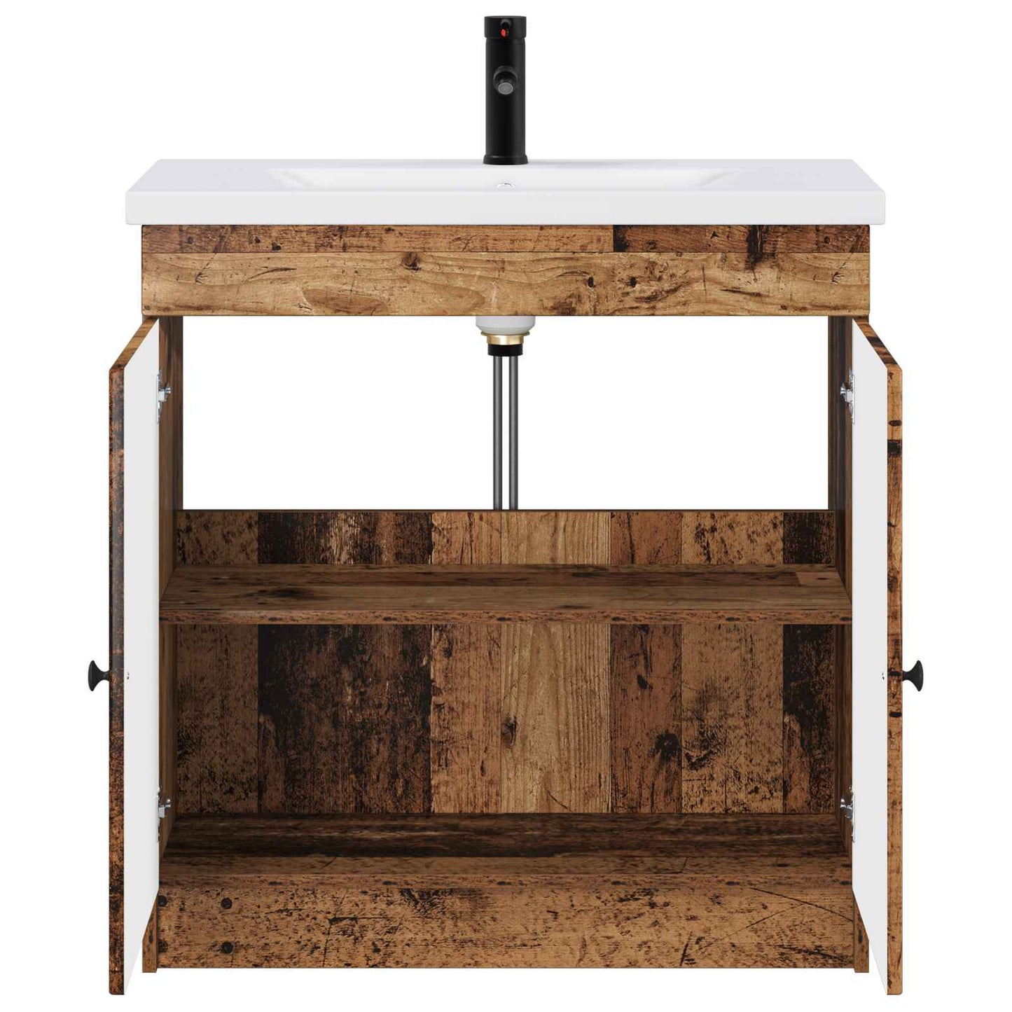 Badezimmermöbel-Set Altholz 56 x 37,5 x 81 cm Holzwerkstoff