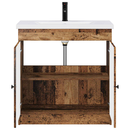 Badezimmermöbel-Set Altholz 56 x 37,5 x 81 cm Holzwerkstoff