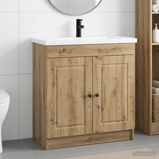 Badezimmermöbel-Set Artisan-Eiche 56 x 37,5 x 81 cm
