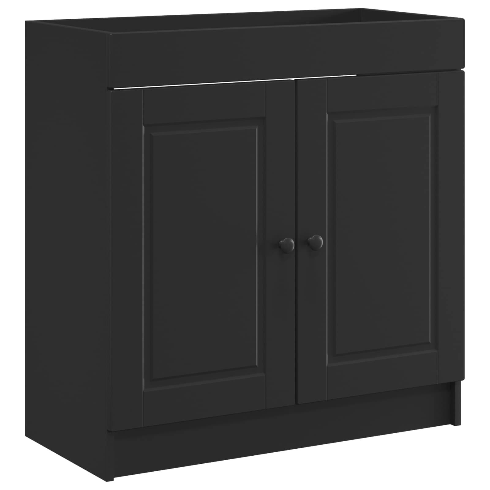 Badezimmermöbel-Set Schwarz 78,5 x 37,5 x 81 cm Holzwerkstoff