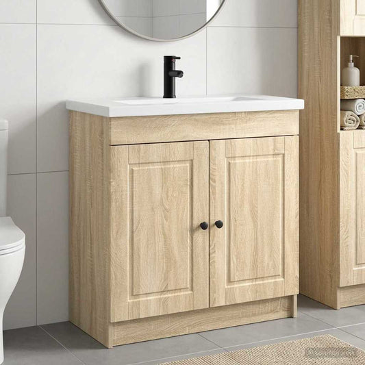 Badezimmermöbel-Set Sonoma-Eiche 78,5 x 37,5 x 81 cm