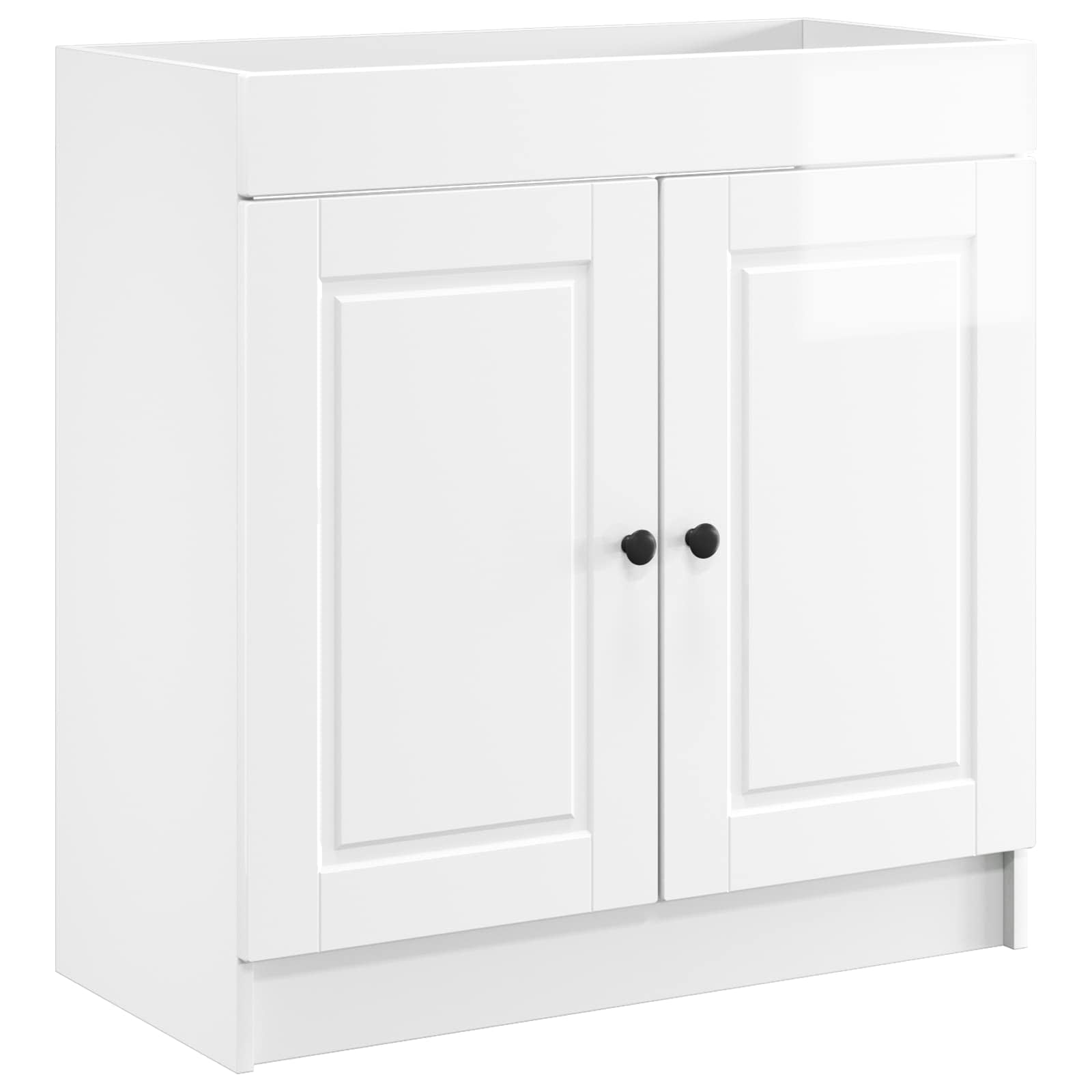 Badezimmermöbel-Set Hochglanz Weiß 78,5 x 37,5 x 81 cm