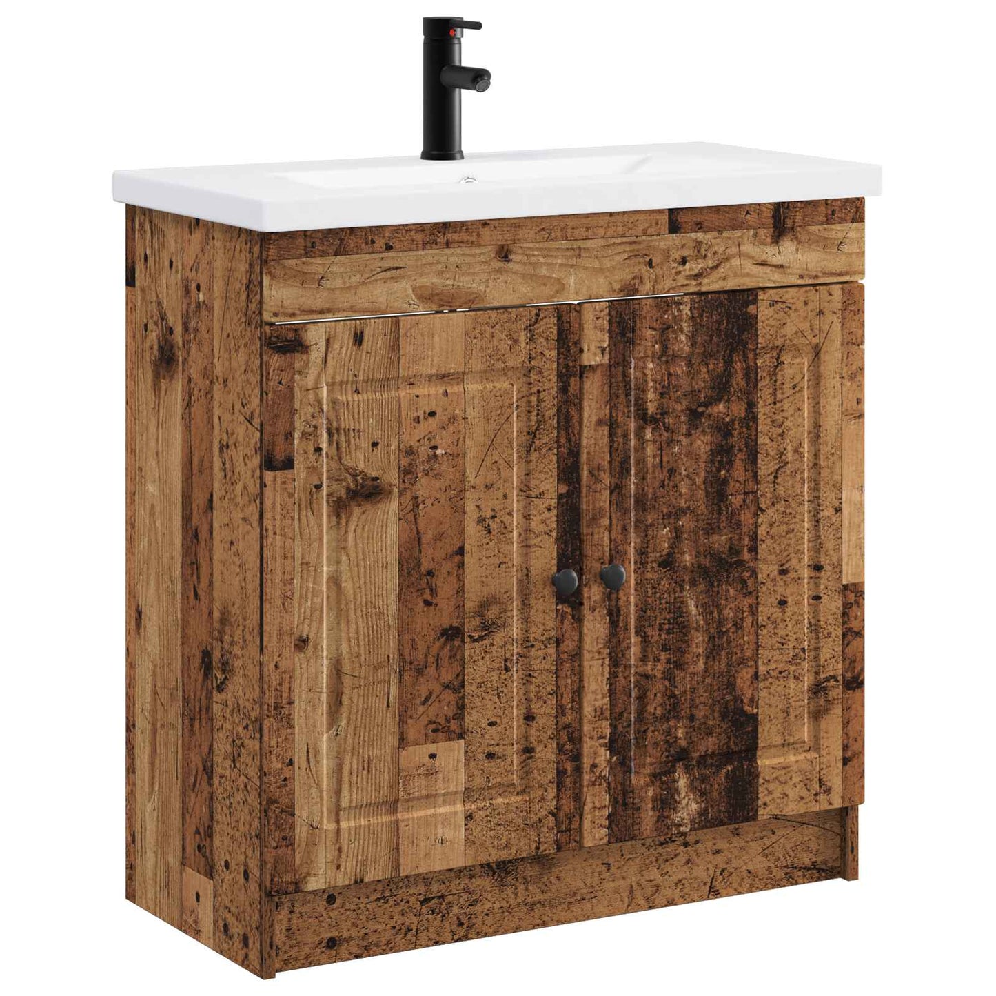 Badezimmermöbel-Set Altholz 78,5 x 37,5 x 81 cm Holzwerkstoff