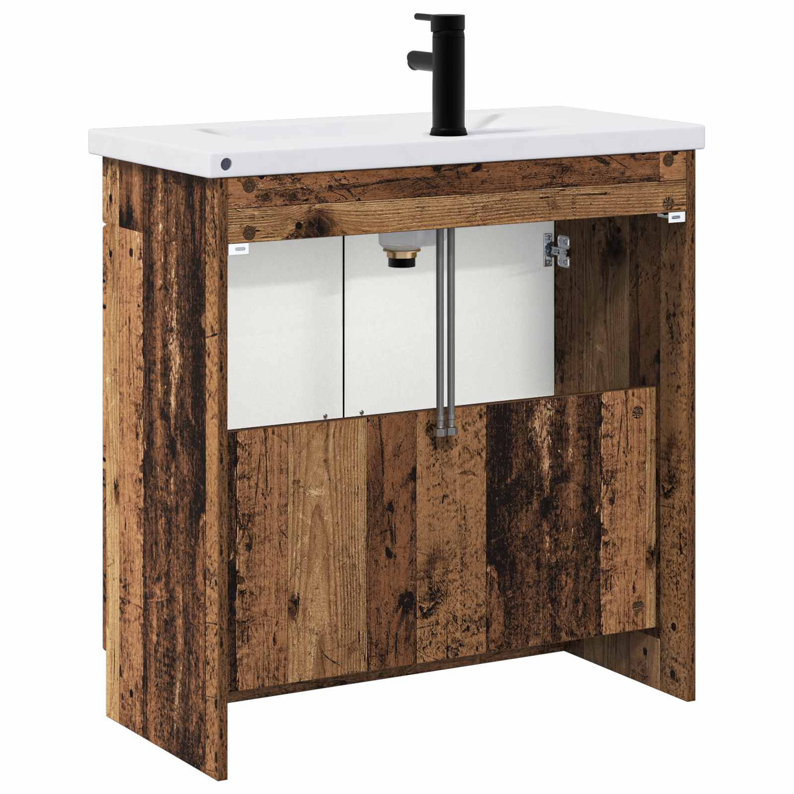 Badezimmermöbel-Set Altholz 78,5 x 37,5 x 81 cm Holzwerkstoff