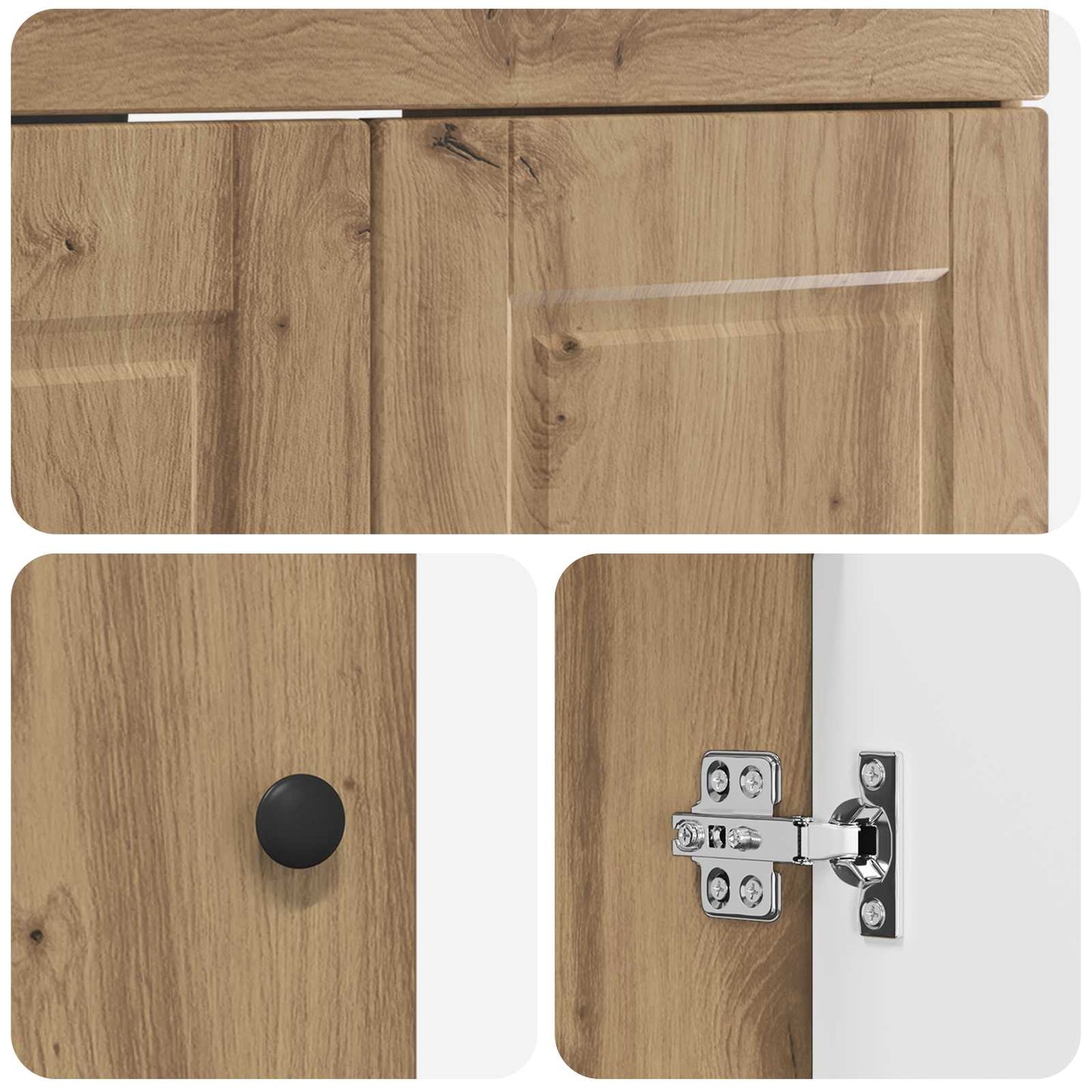 Badezimmermöbel-Set Artisan-Eiche 78,5 x 37,5 x 81 cm