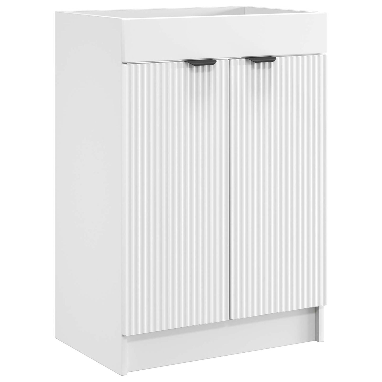 Badezimmermöbel-Set Weiß 56 x 37,5 x 81 cm Holzwerkstoff