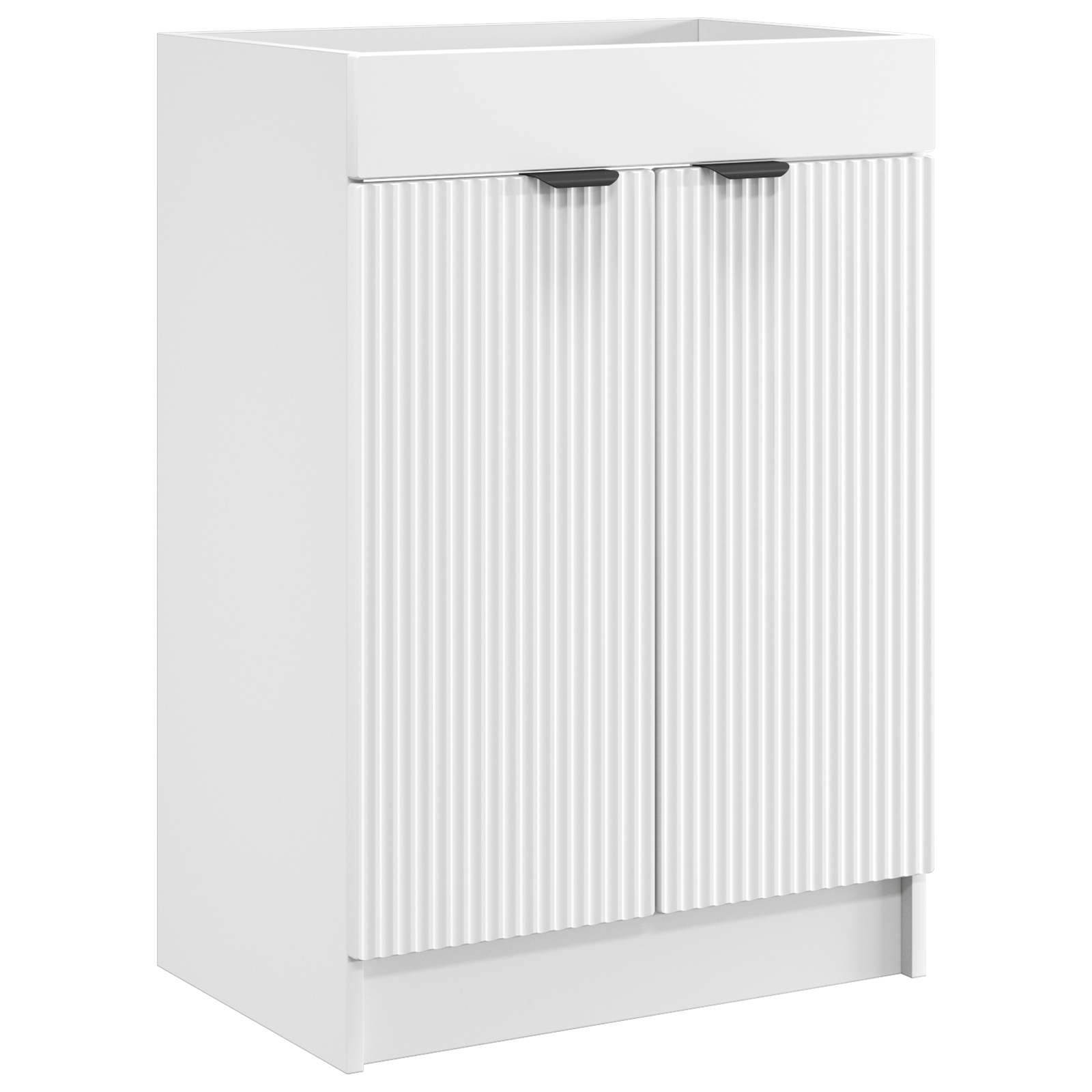 Badezimmermöbel-Set Weiß 56 x 37,5 x 81 cm Holzwerkstoff