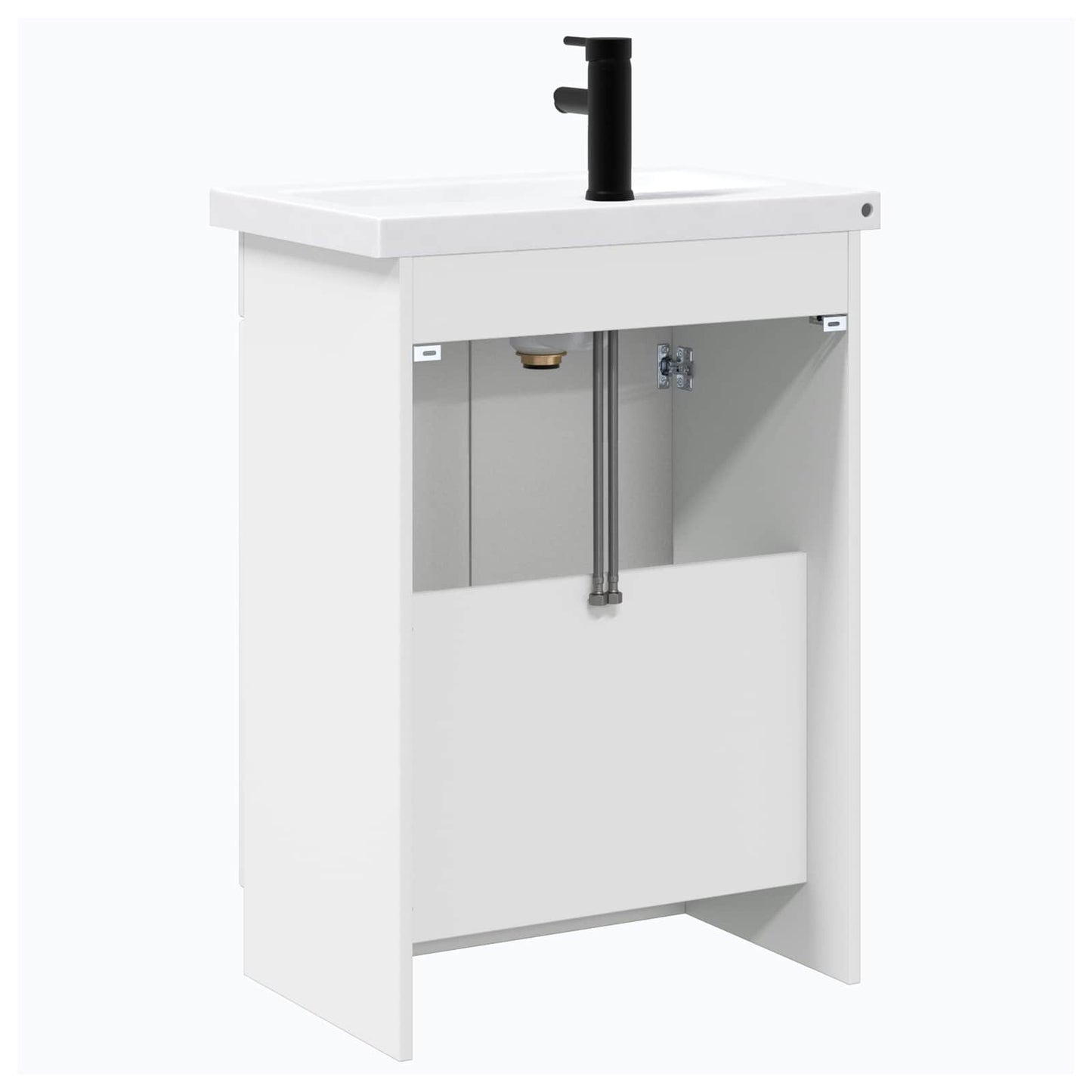 Badezimmermöbel-Set Weiß 56 x 37,5 x 81 cm Holzwerkstoff