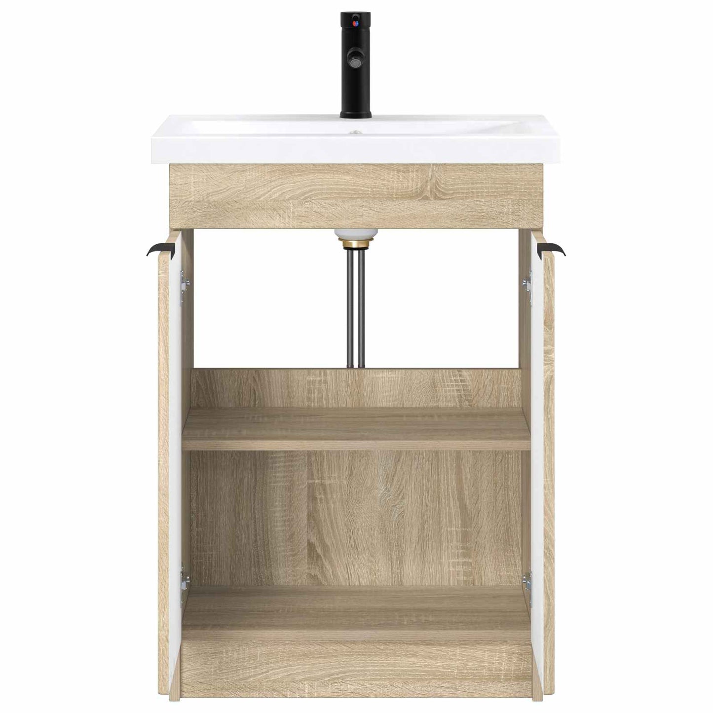 Badezimmermöbel-Set Sonoma-Eiche 56 x 37,5 x 81 cm