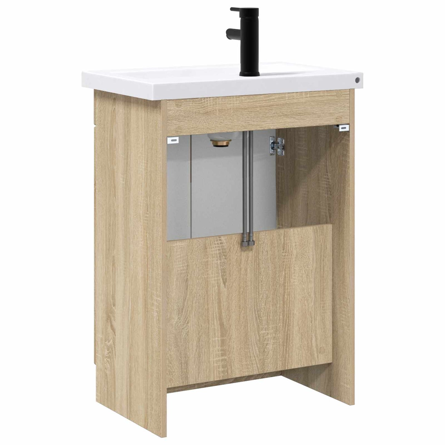 Badezimmermöbel-Set Sonoma-Eiche 56 x 37,5 x 81 cm