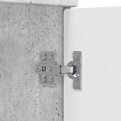 Badezimmermöbel-Set Betongrau 56 x 37,5 x 81 cm Holzwerkstoff