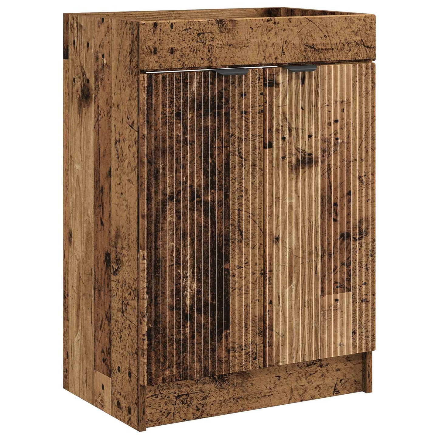 Badezimmermöbel-Set Altholz 56 x 37,5 x 81 cm Holzwerkstoff